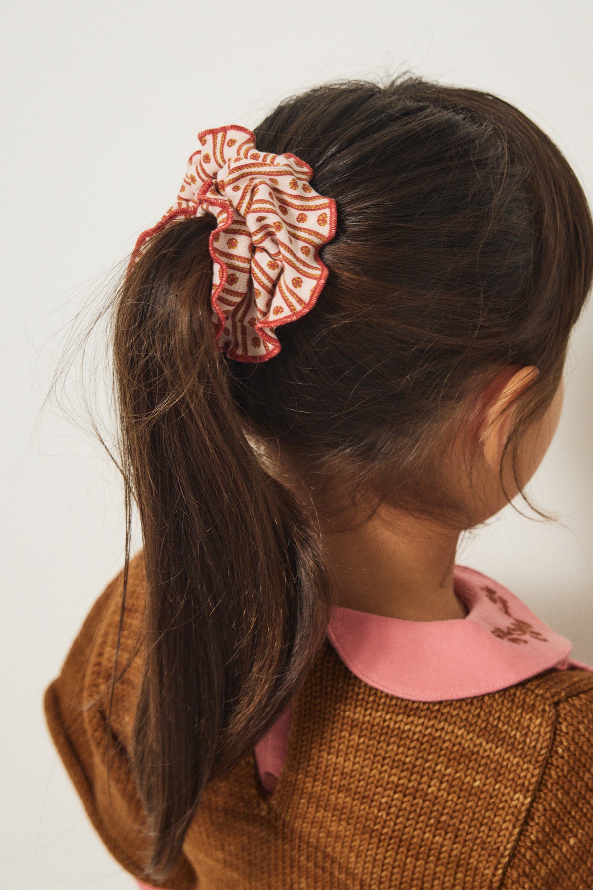 Scrunchie - Candyfloss Little House Floral