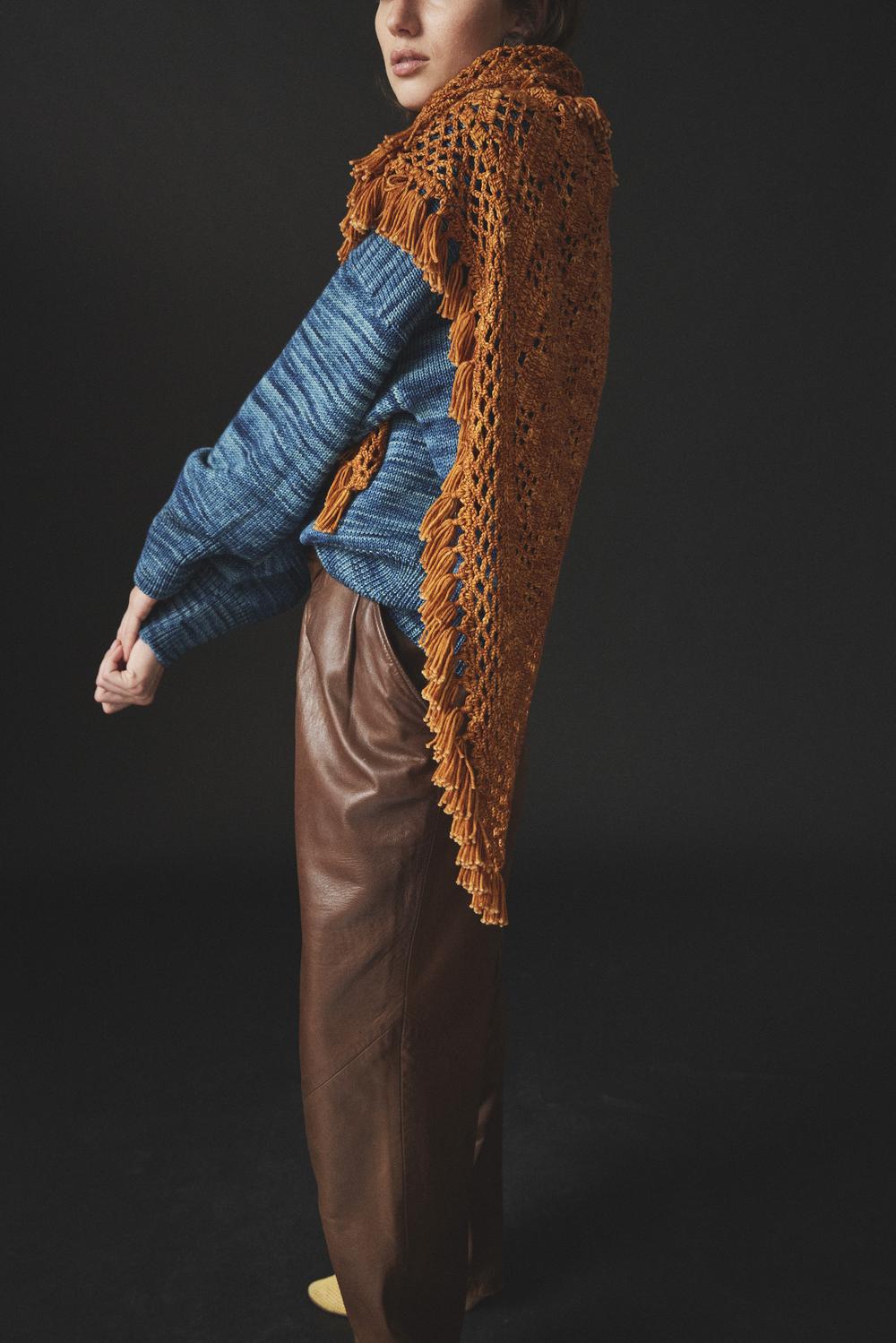 Adult Fringe Crochet Roxie Shawl