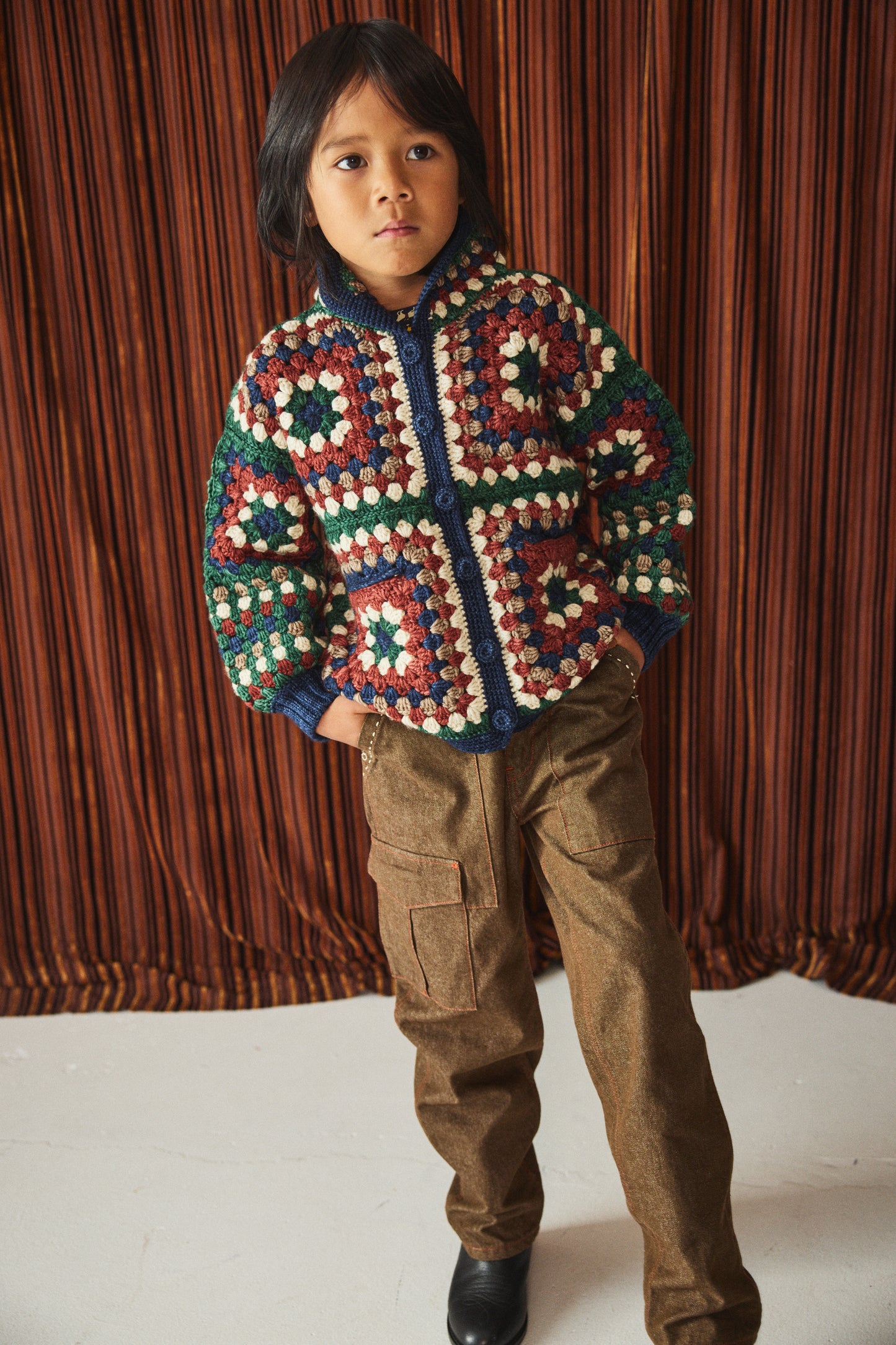 Crochet Big Square Jacket