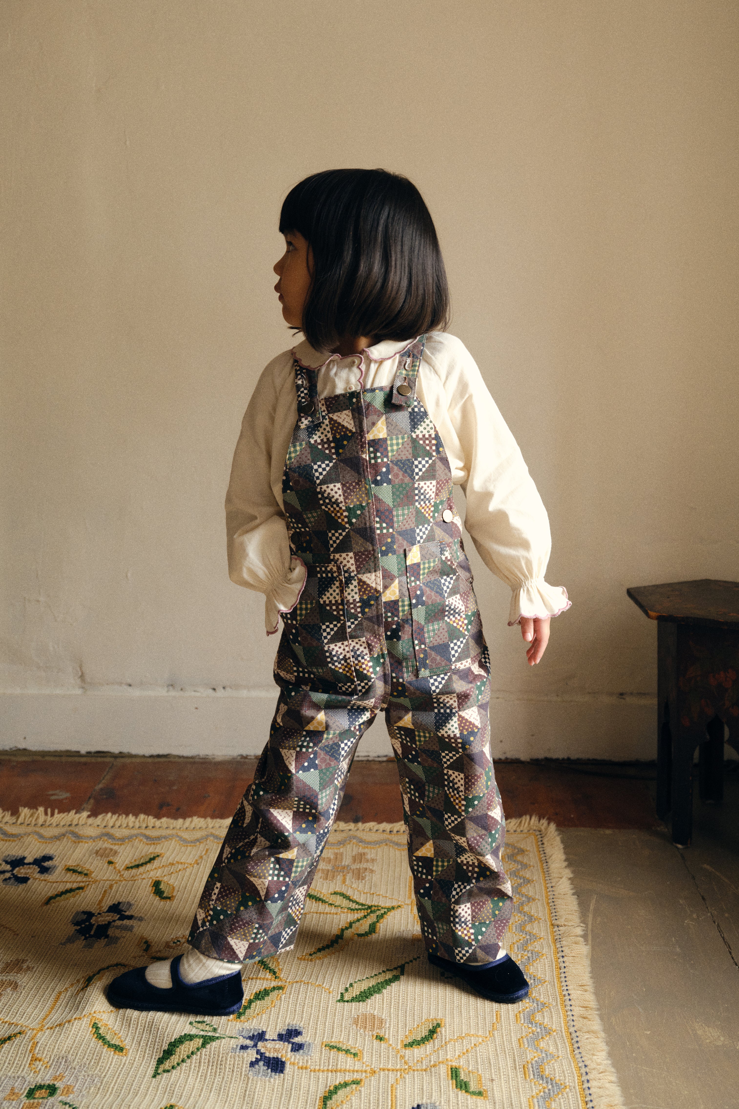 Y*U様 Misha & Puff Baby Overall Patchwork Misha & Puff Baby Overalls- Patchwork | Garmentory