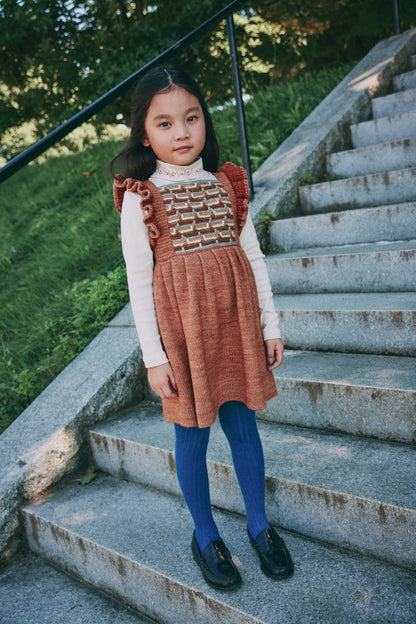 Stair Step Dress - Rose Gold