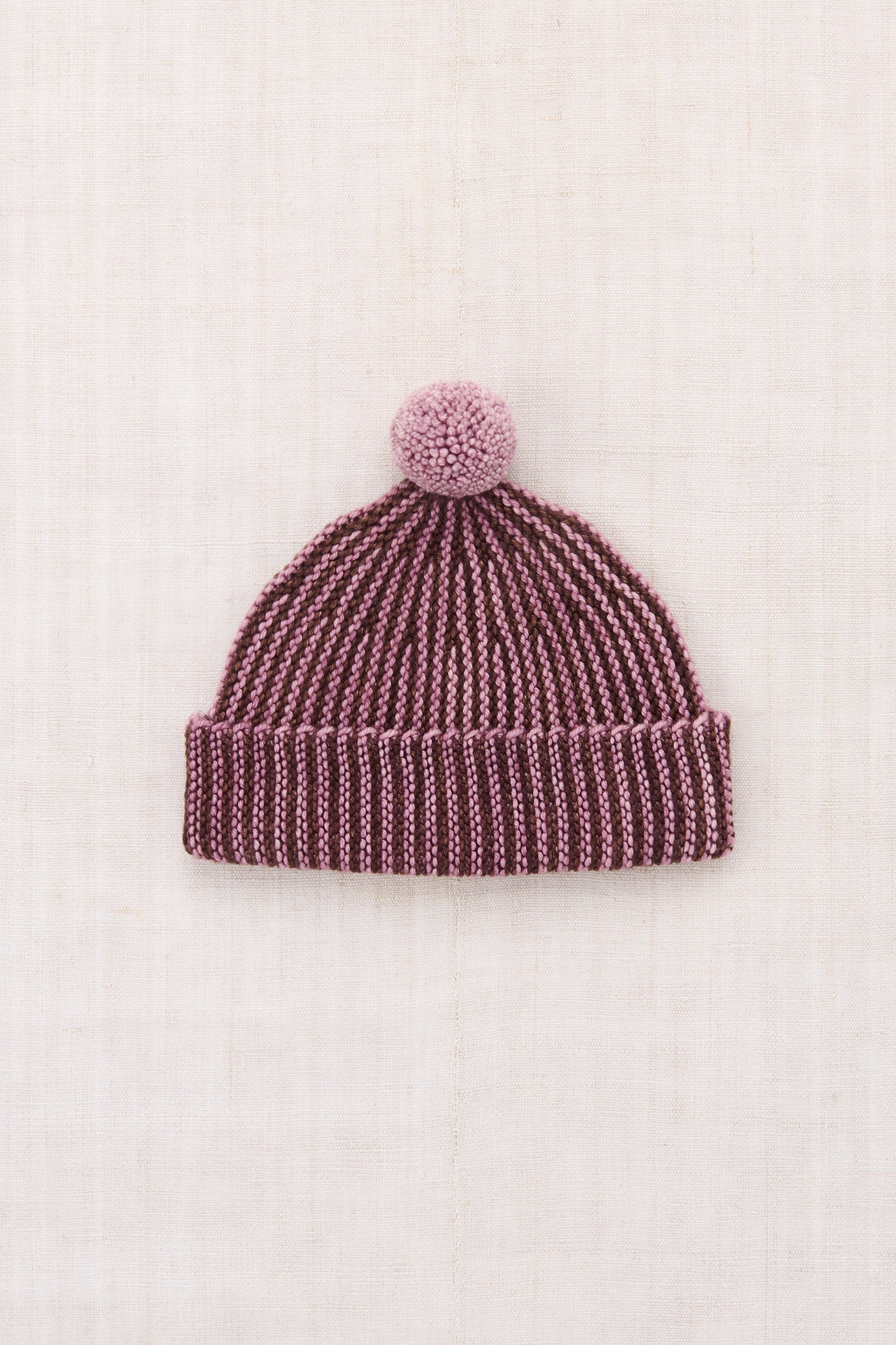 Strata Garter Hat - Antique Rose