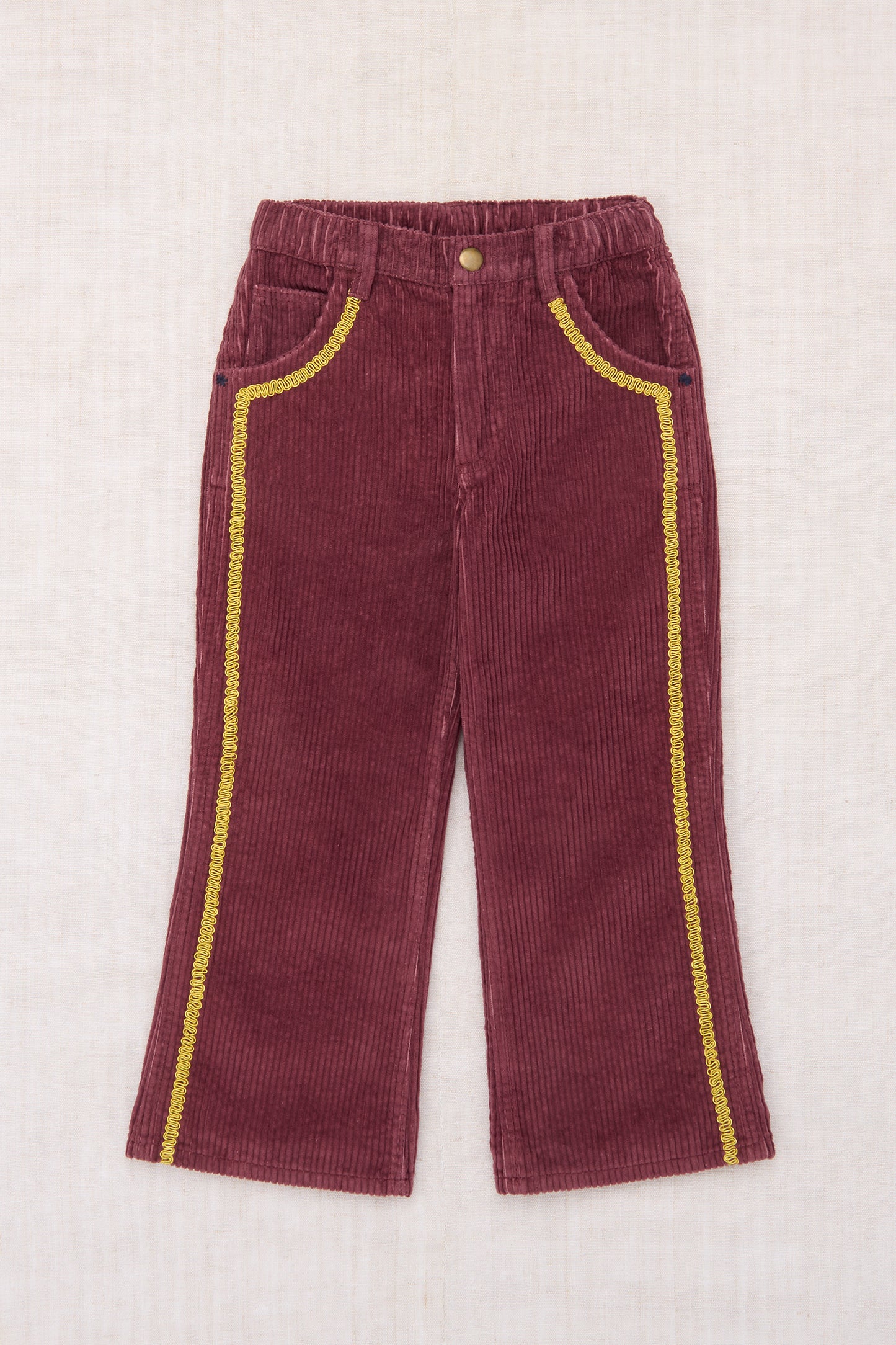 Corduroy Western Slim Flared Pant