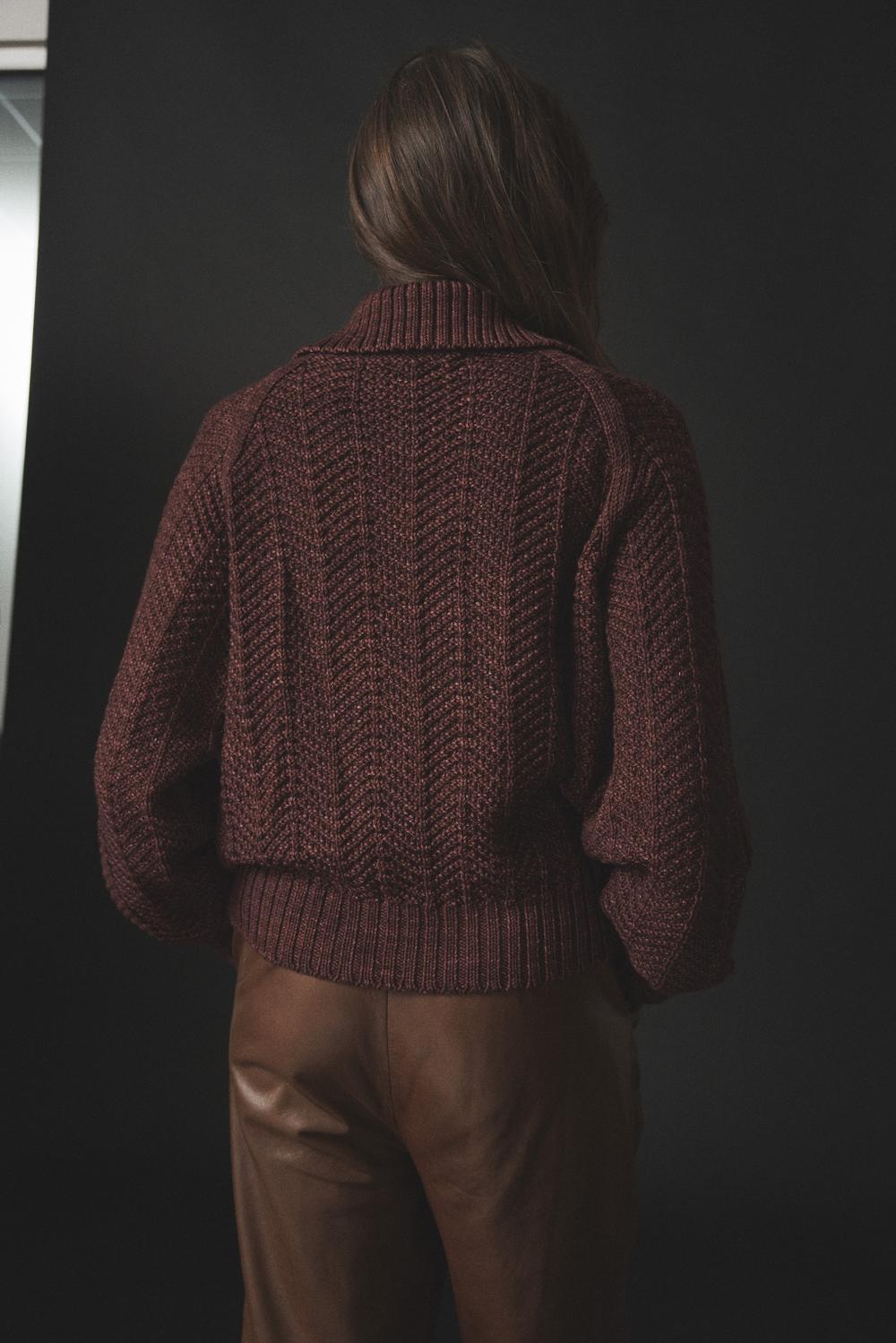 Adult Fishbone Sweater - Misha & Puff