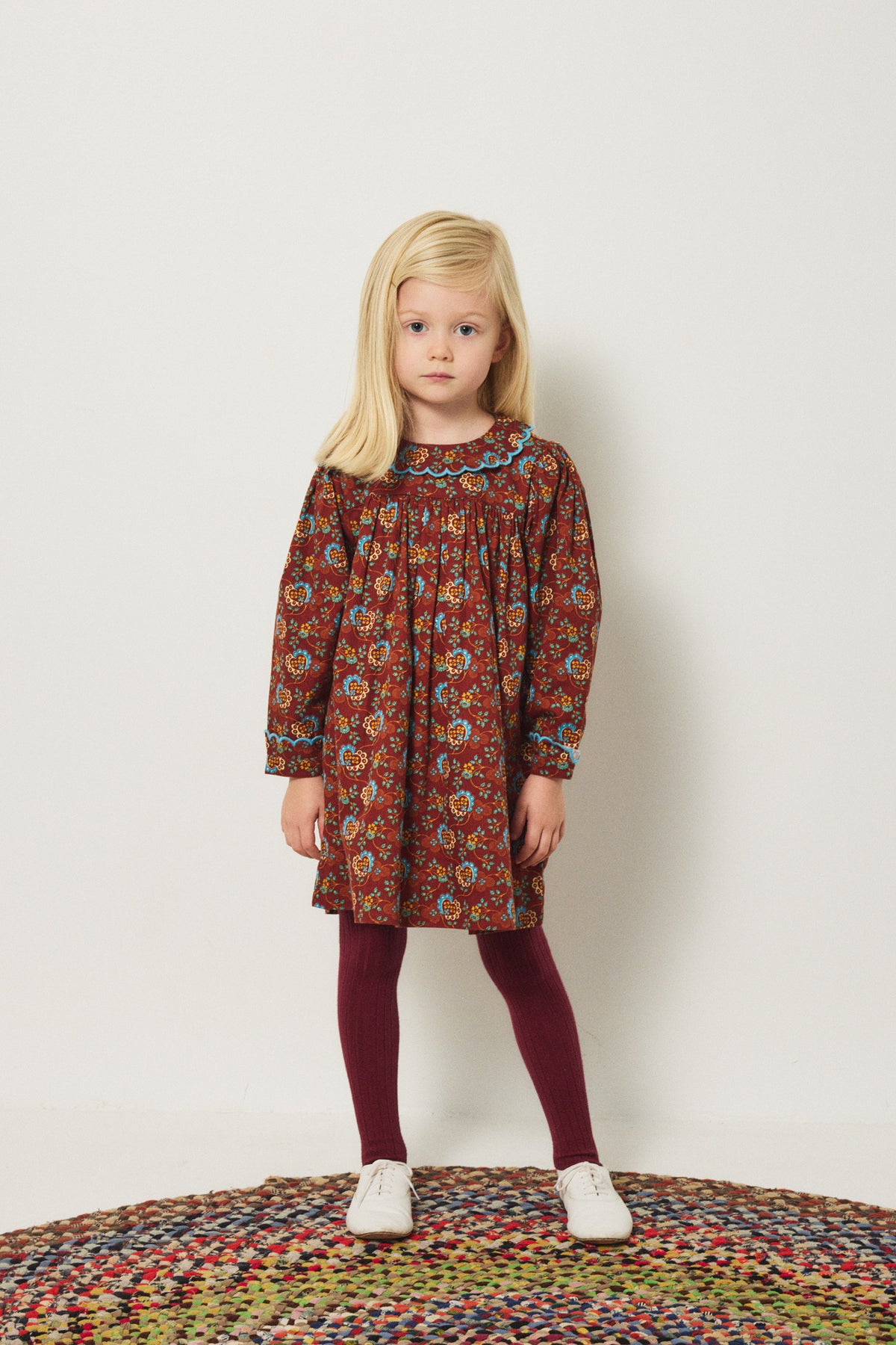 Thora Dress - Cedar Calico Hearts