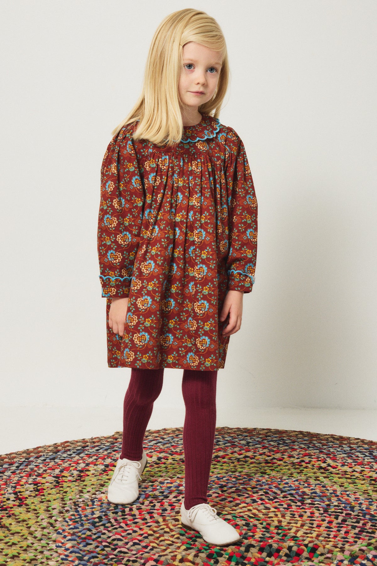 Thora Dress - Cedar Calico Hearts