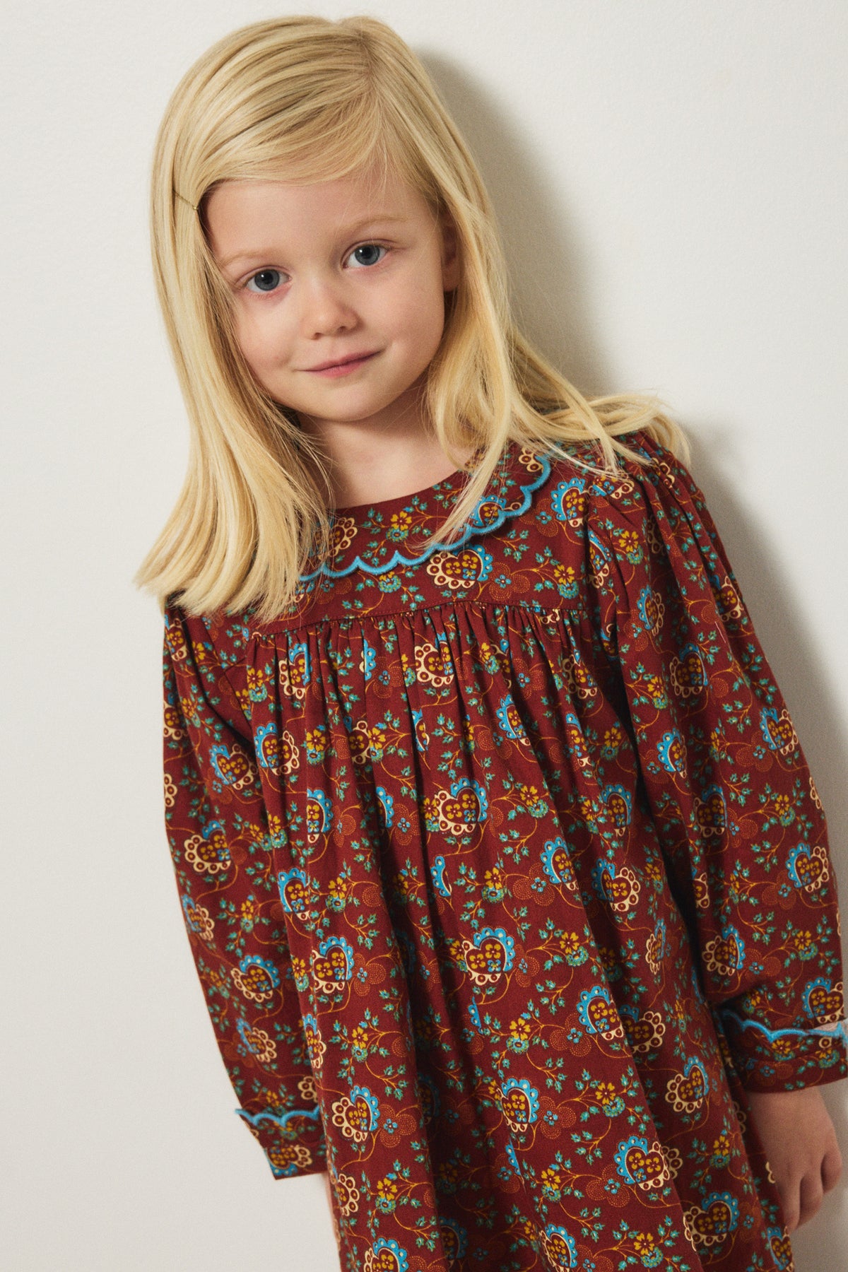 Thora Dress - Cedar Calico Hearts