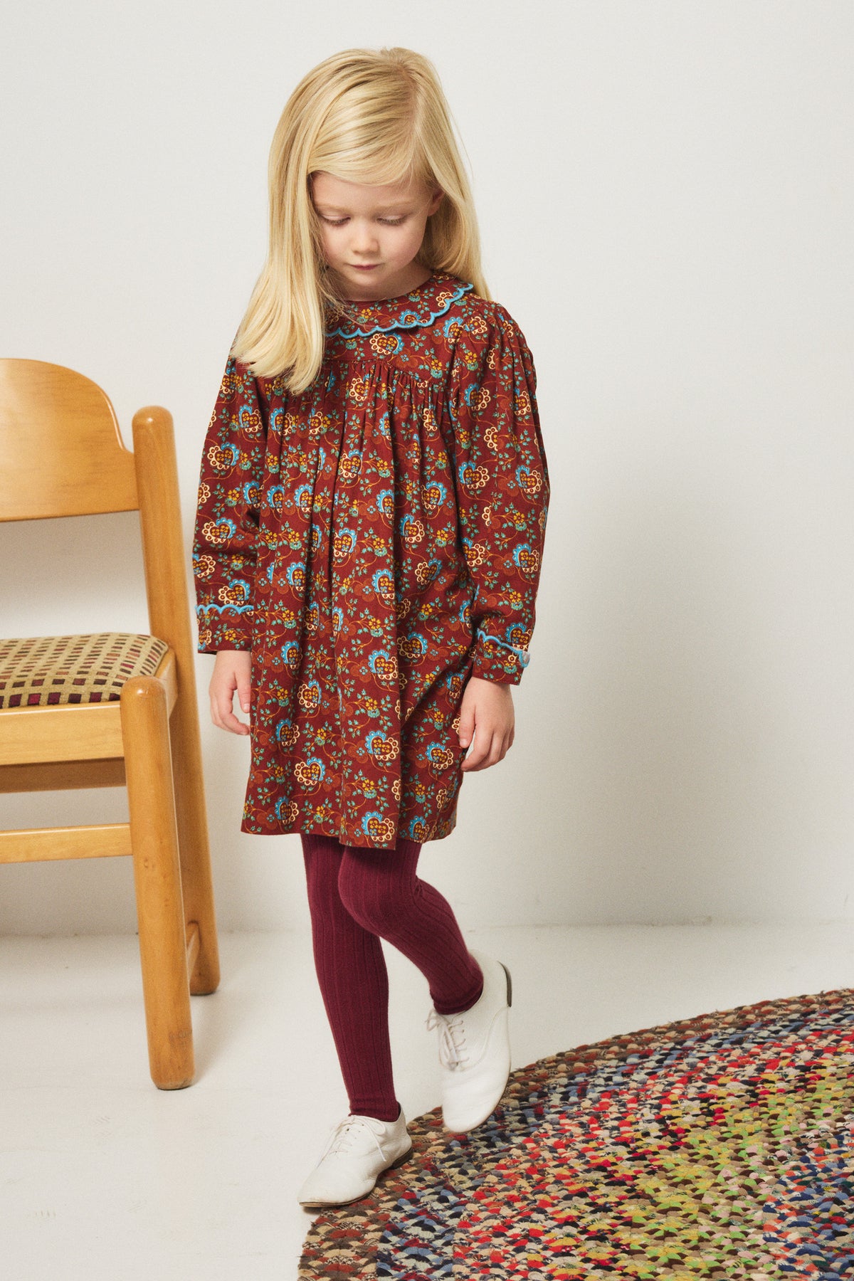 Thora Dress - Cedar Calico Hearts