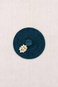 Étoile Crochet Beret - Marine Blue