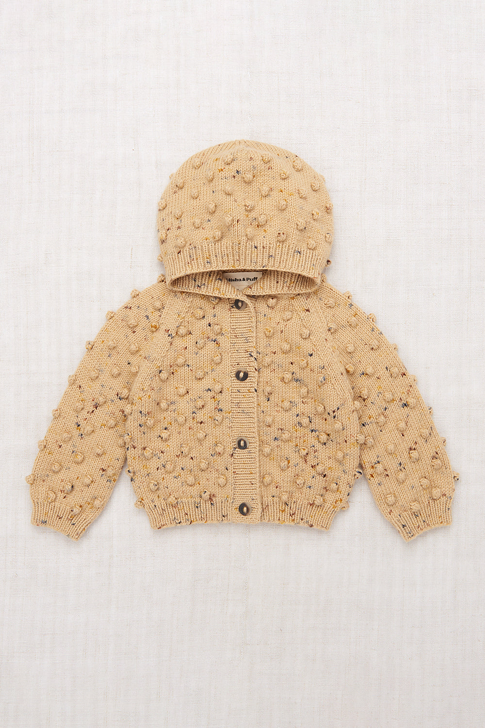 Baby Hooded Popcorn Cardigan