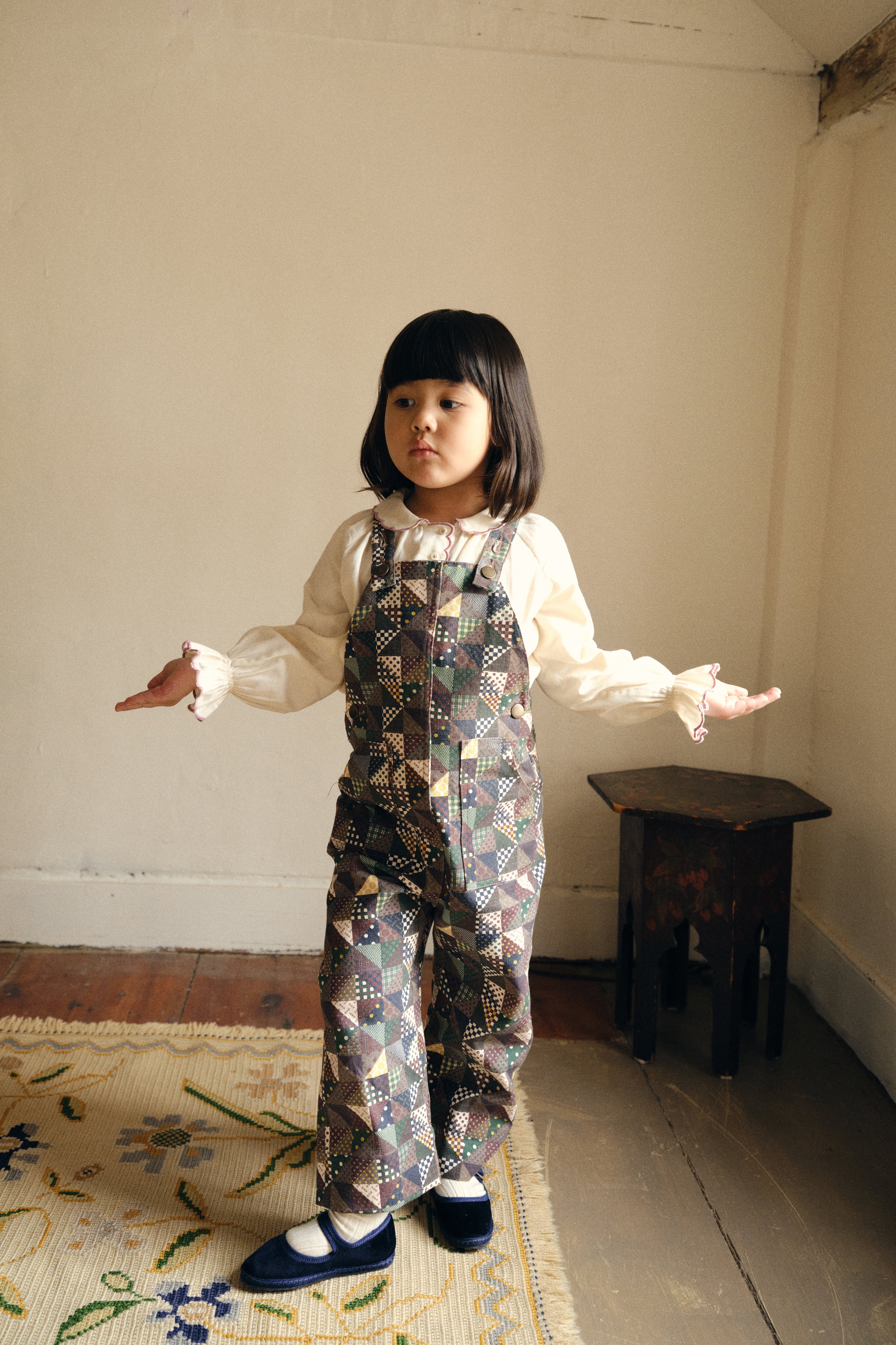 misha&puff overall 12-18m パチワ柄 misha and puff patchwork one-piece 【公式通販】