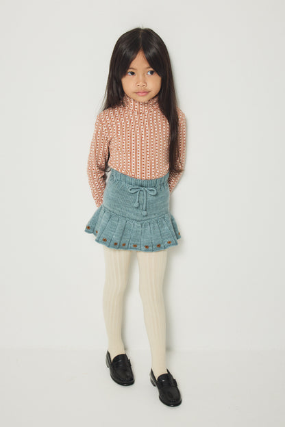 Turtleneck - Candyfloss Little House Floral