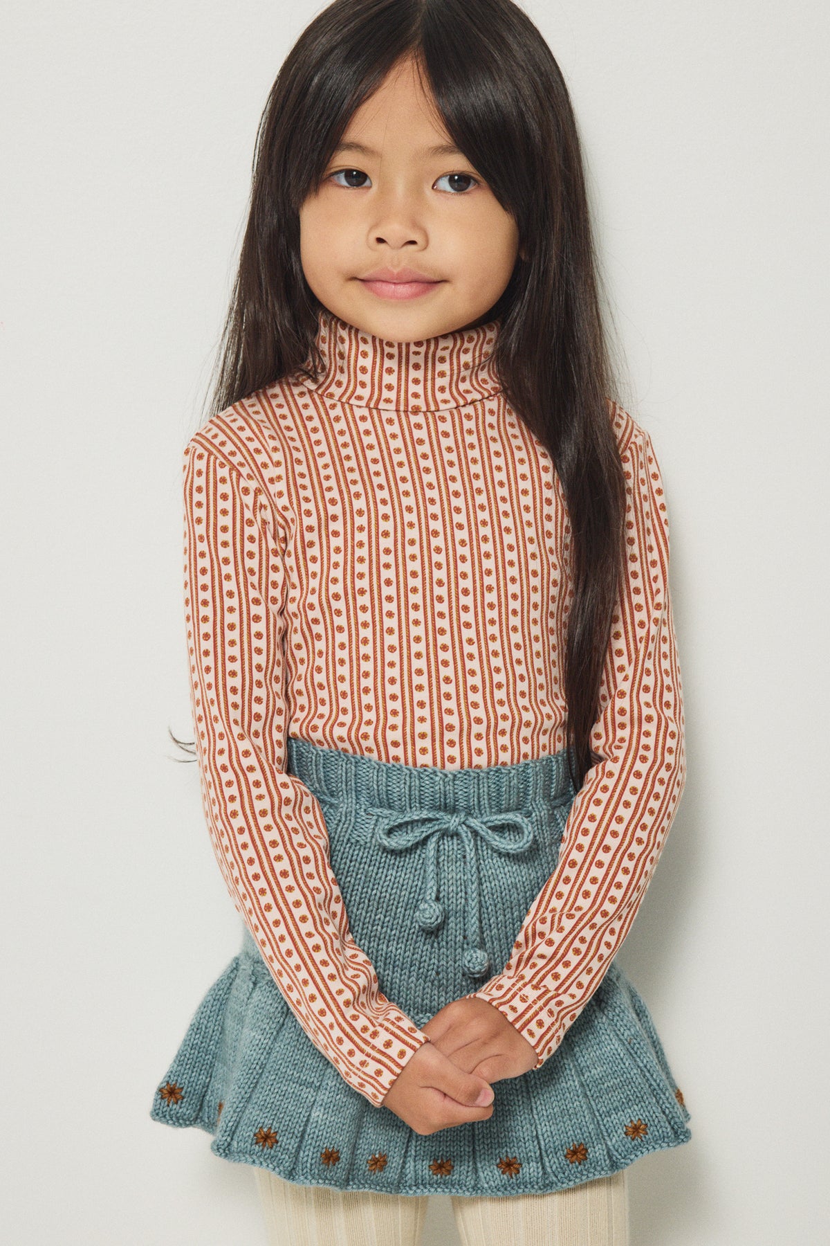Turtleneck - Candyfloss Little House Floral