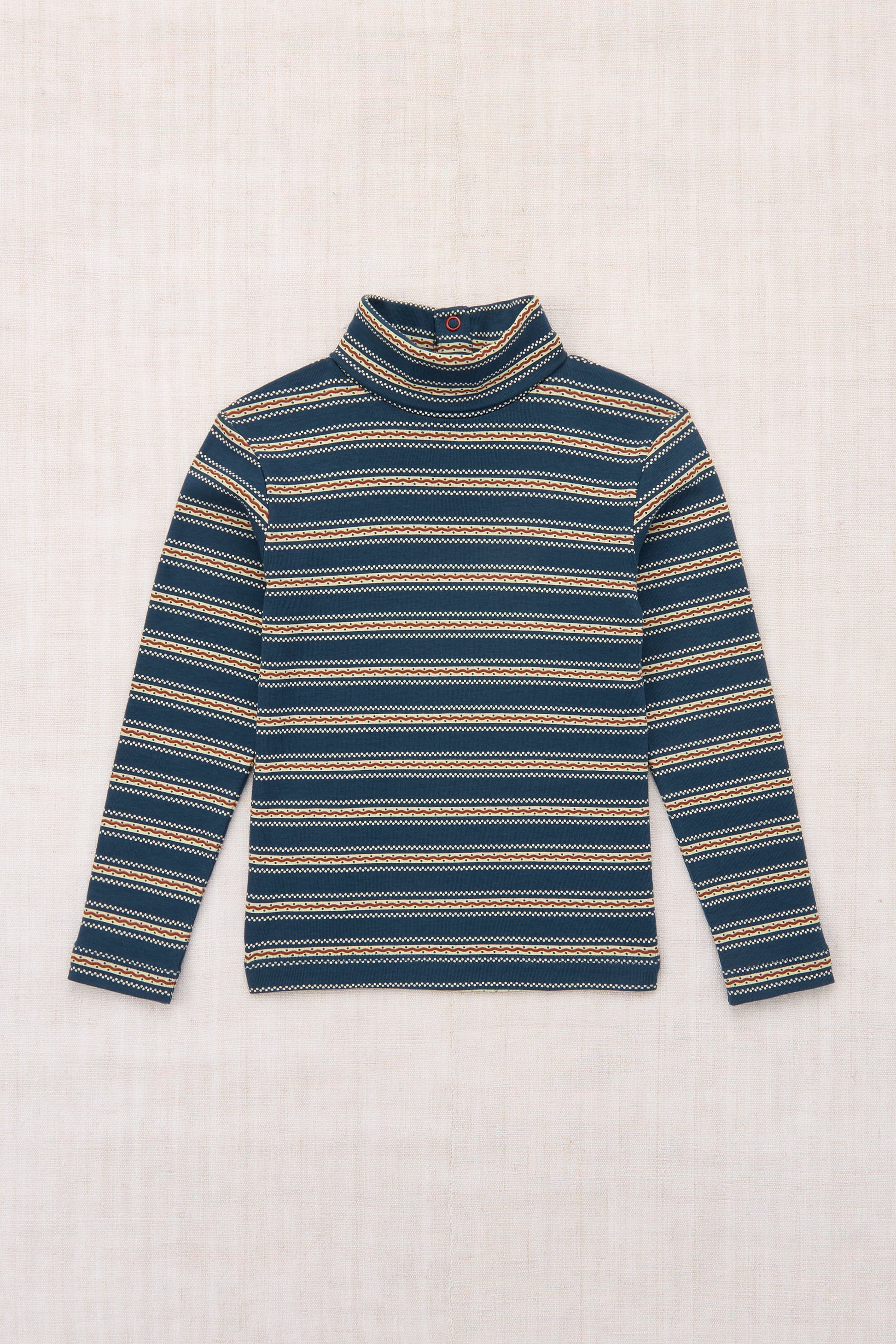 Turtleneck - Marine Blue Sgraffito