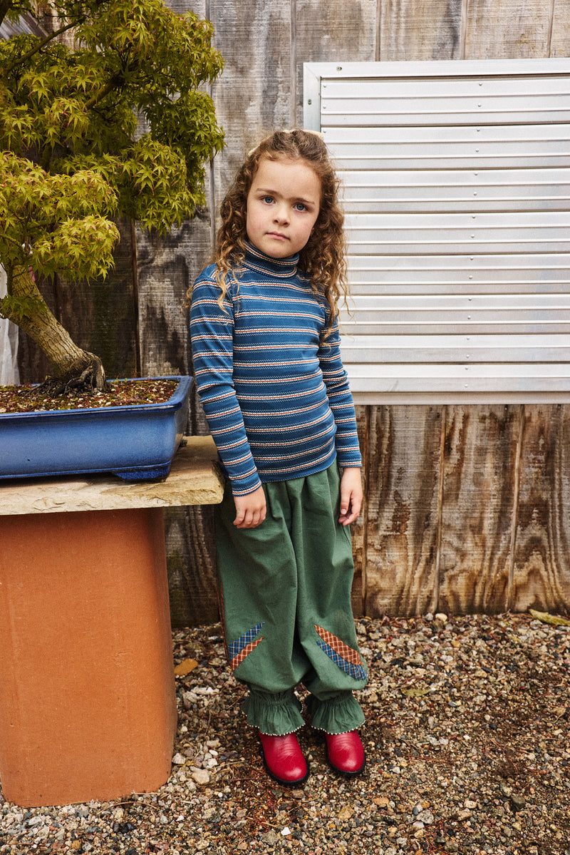 Turtleneck - Marine Blue Sgraffito
