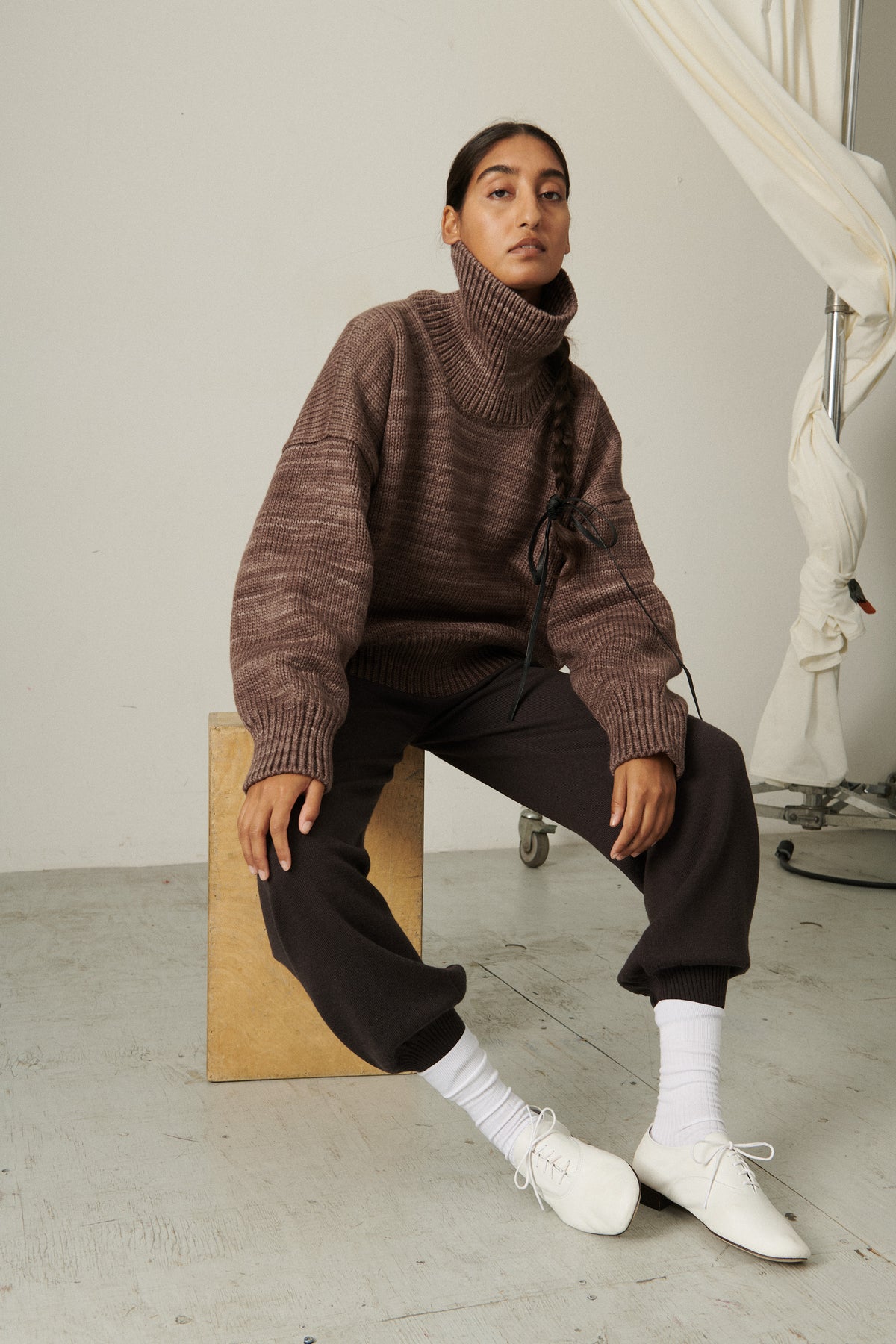 Turtleneck Sweater - Mink
