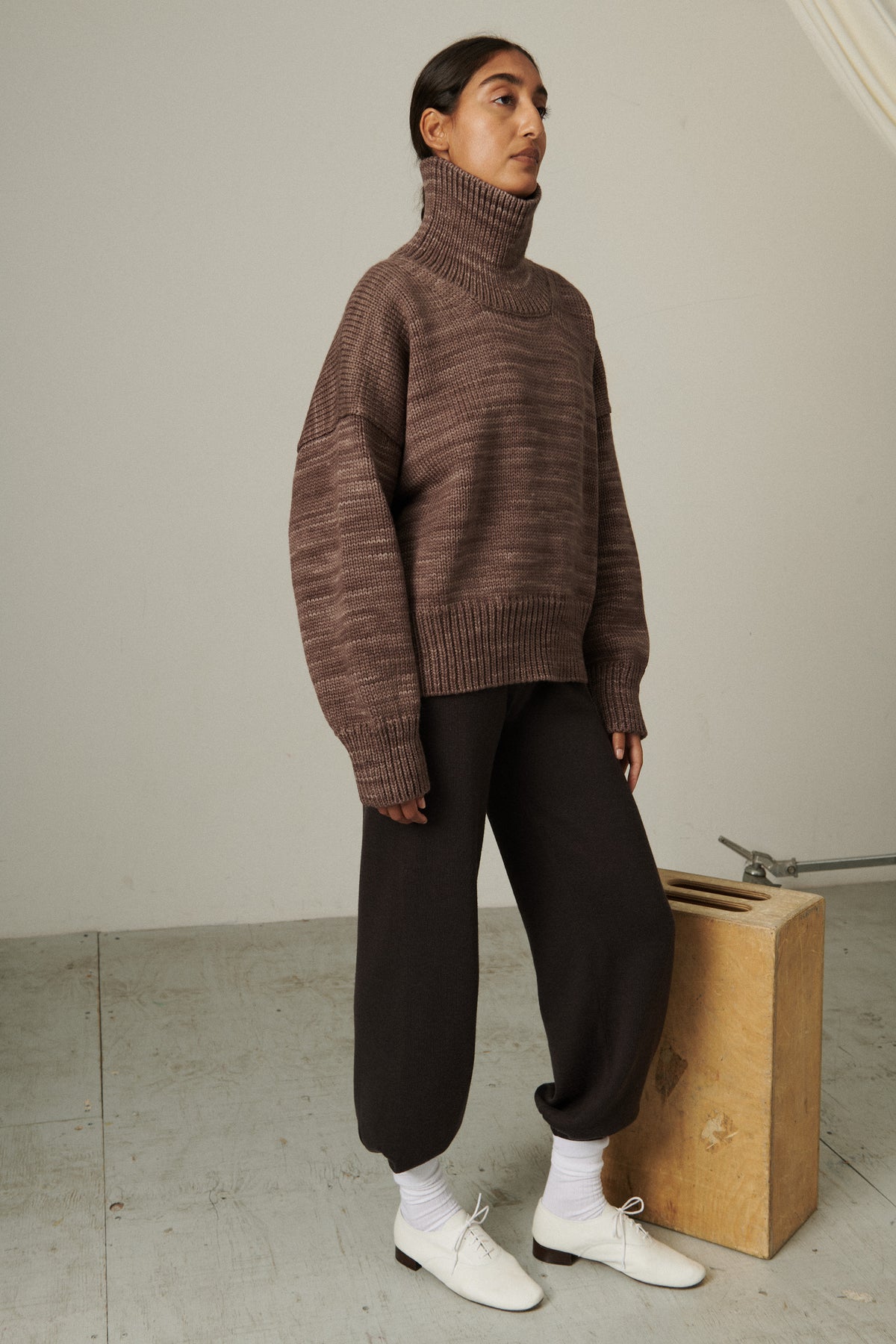Turtleneck Sweater - Mink