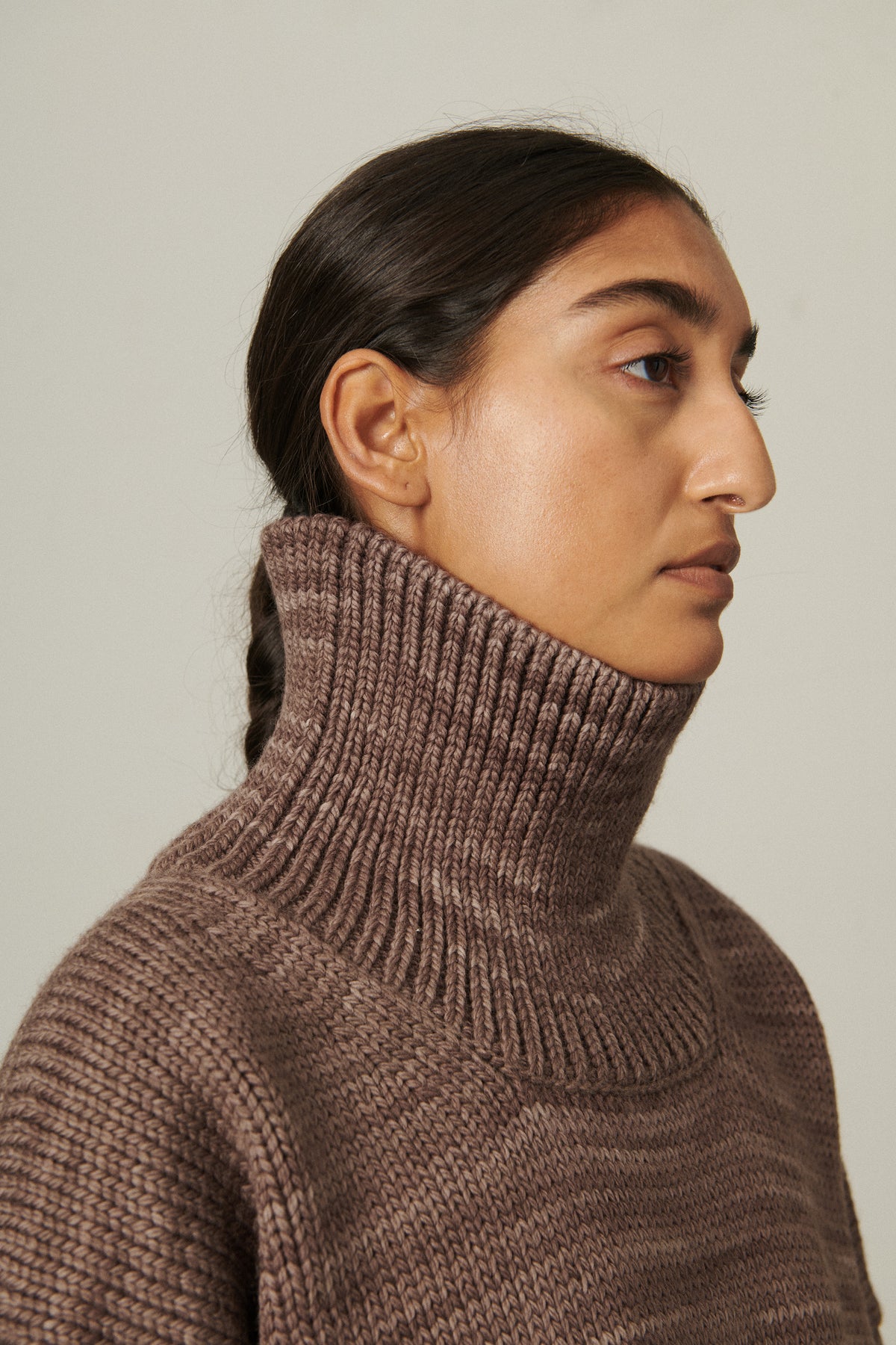 Turtleneck Sweater - Mink