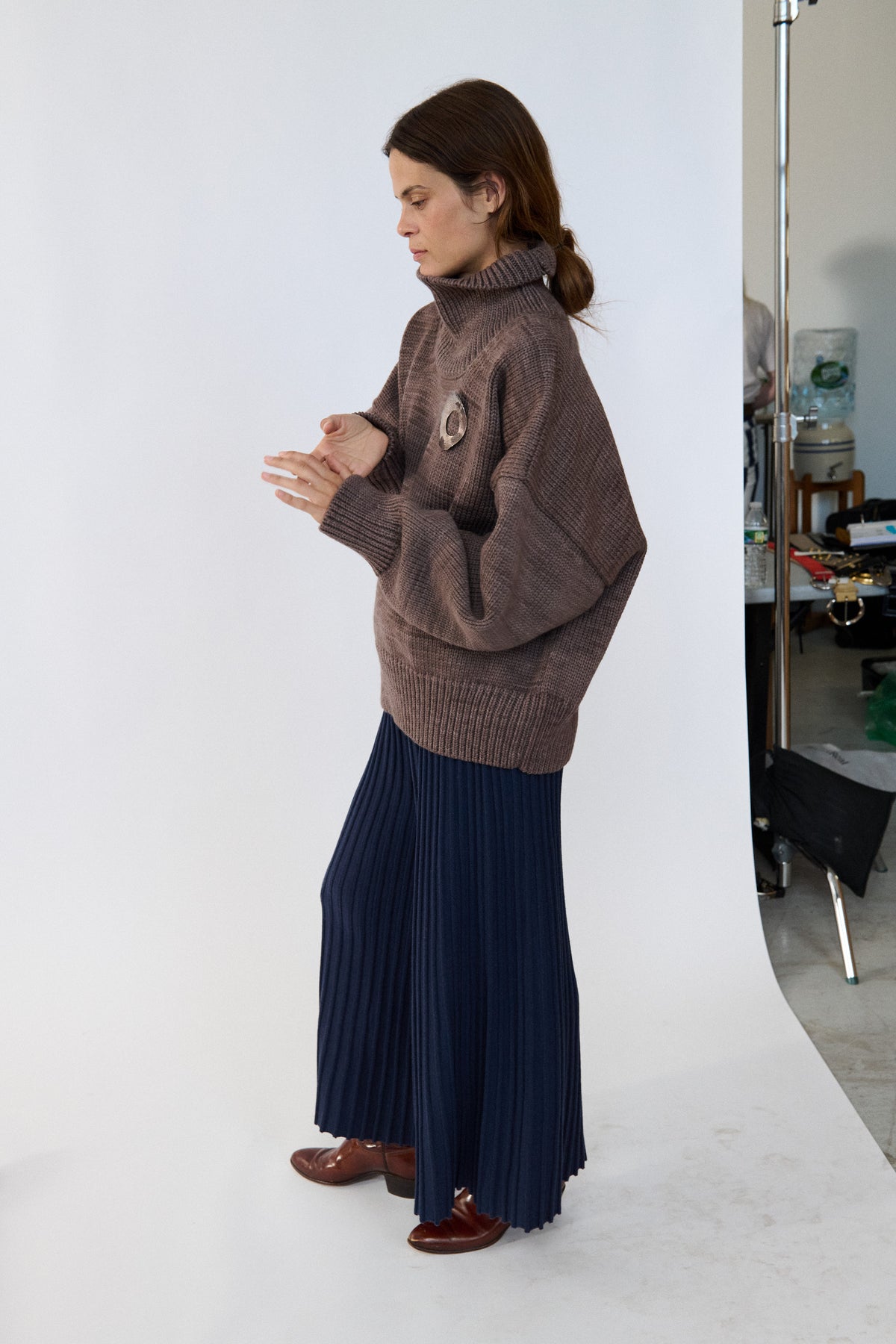 Turtleneck Sweater - Mink