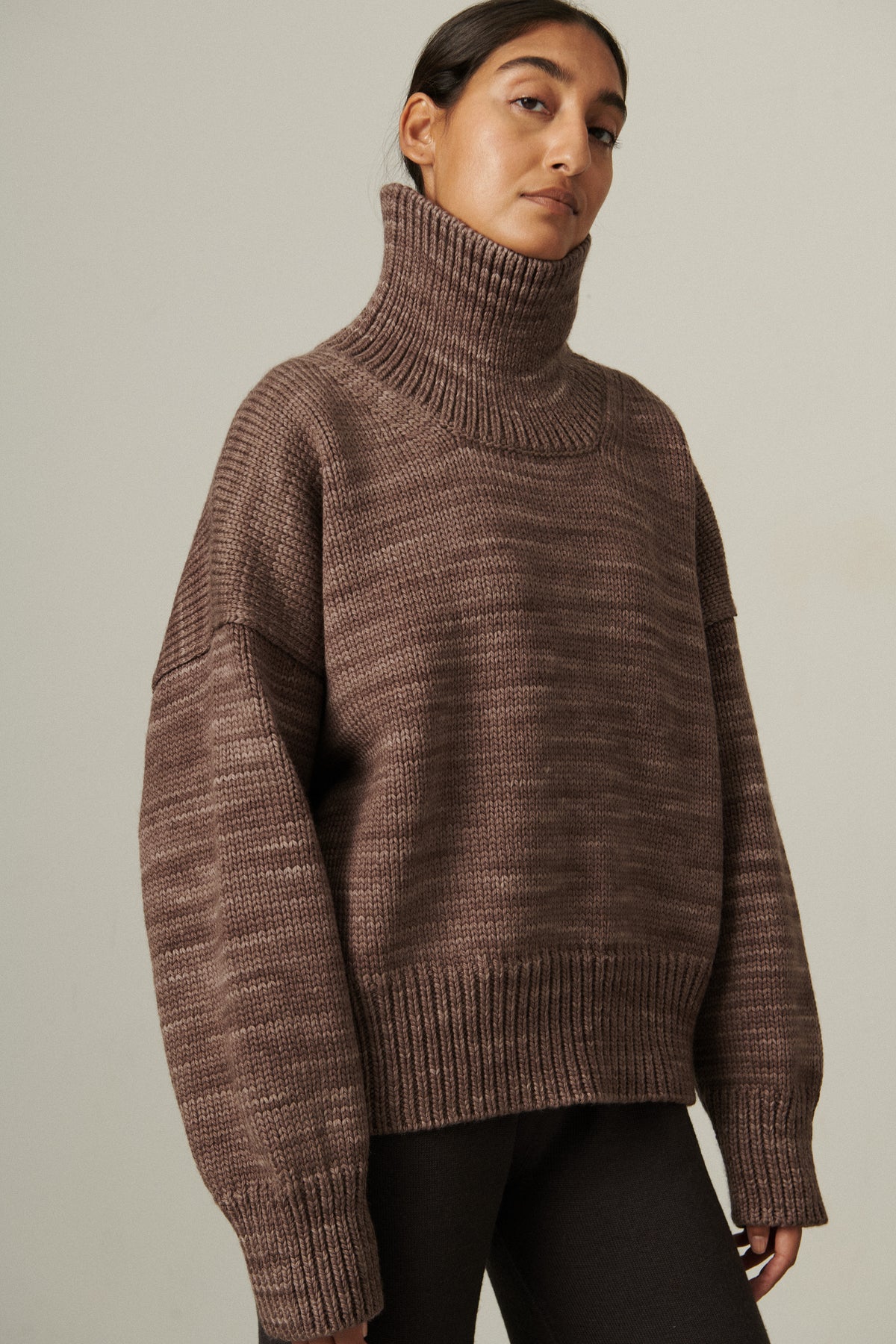 Turtleneck Sweater - Mink