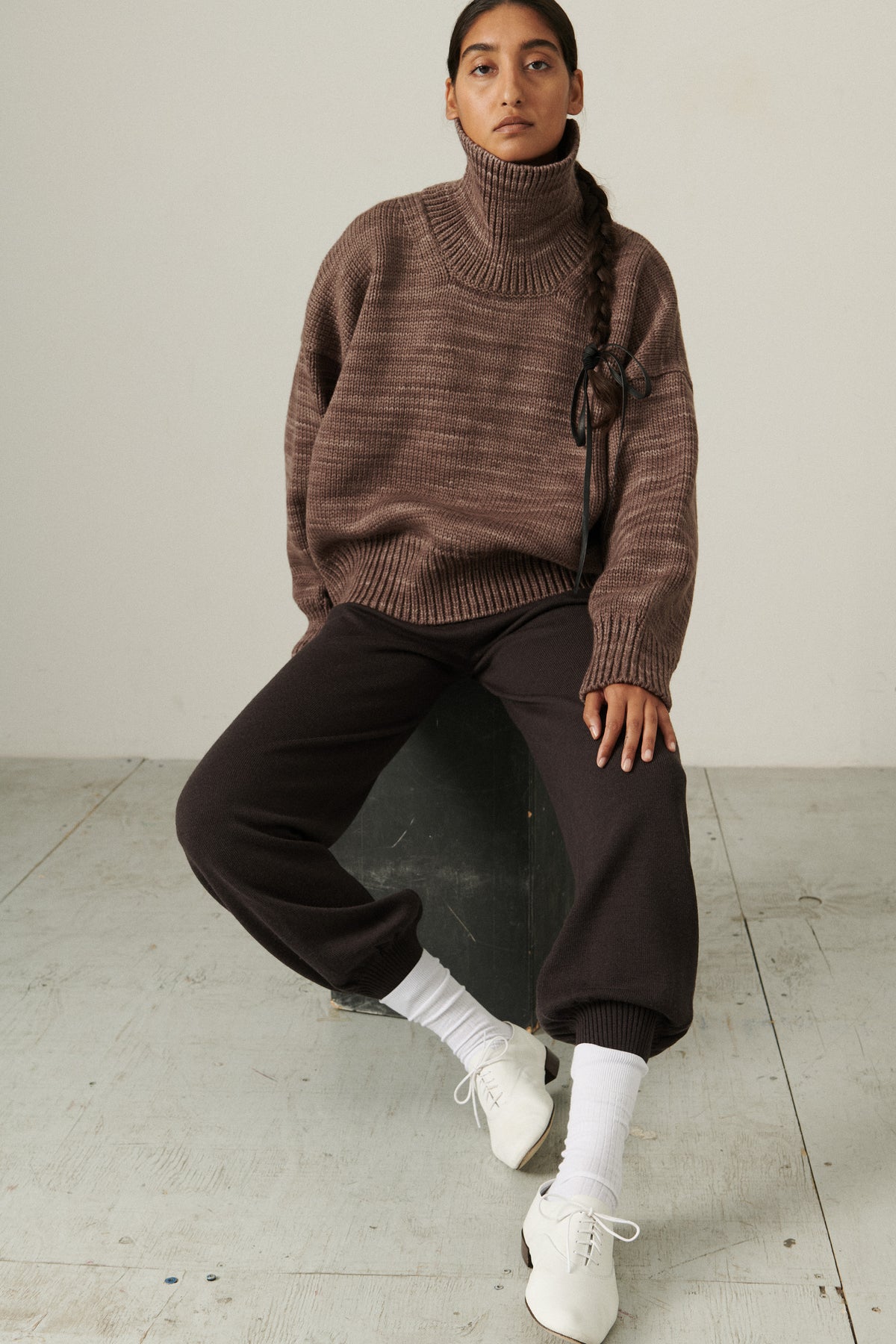 Turtleneck Sweater - Mink