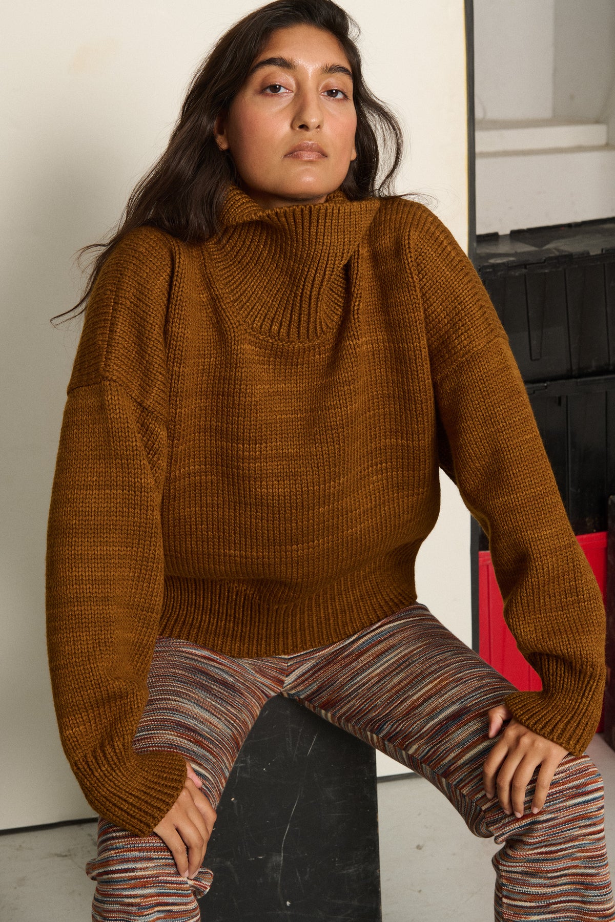 Turtleneck Sweater - Nutmeg