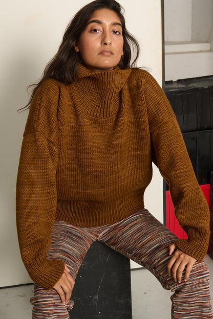 Turtleneck Sweater - Nutmeg
