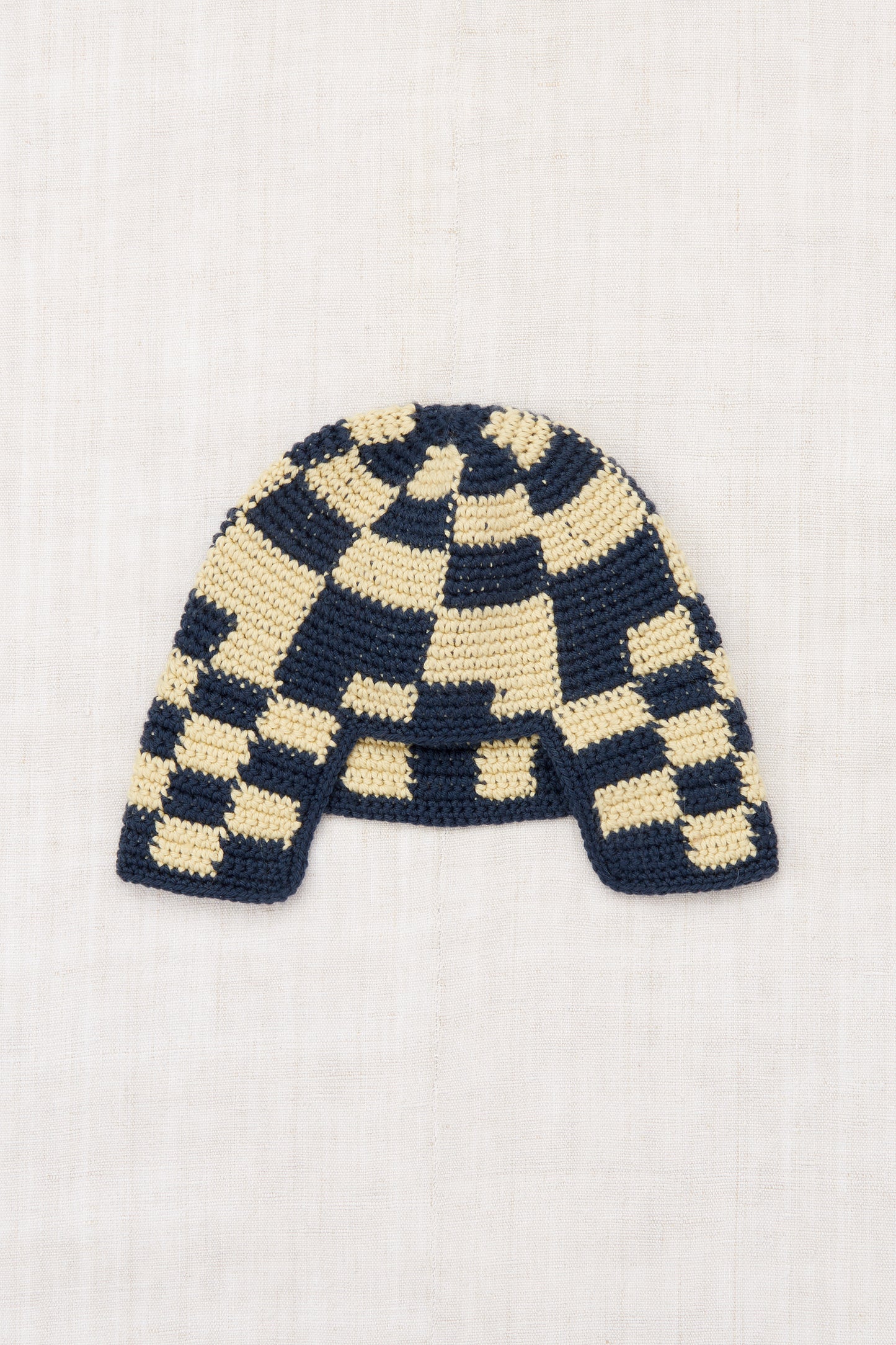 Checkered Crochet Rover Cap