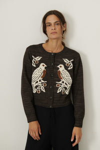 Twin Peregrine Cardigan - Bark