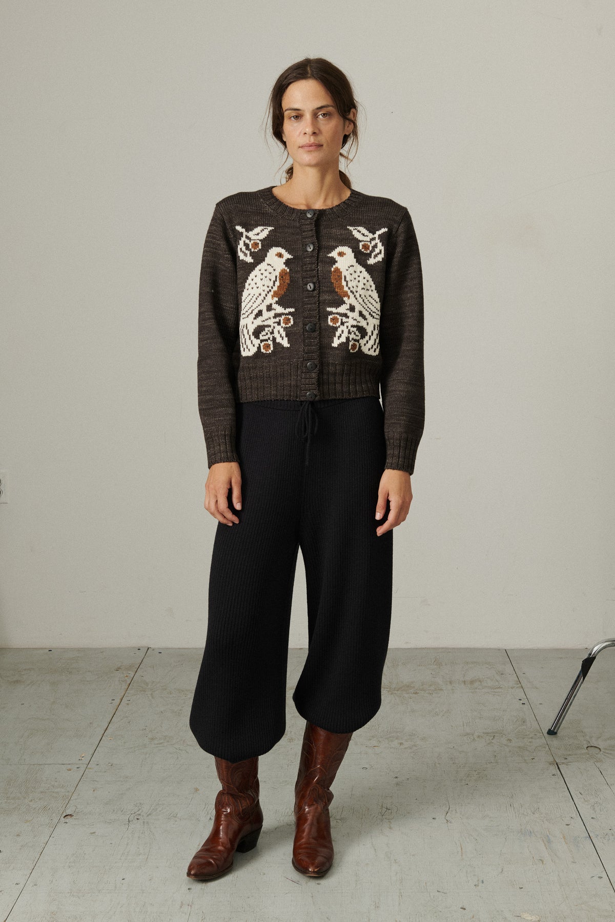 Twin Peregrine Cardigan - Bark