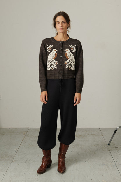 Twin Peregrine Cardigan - Bark