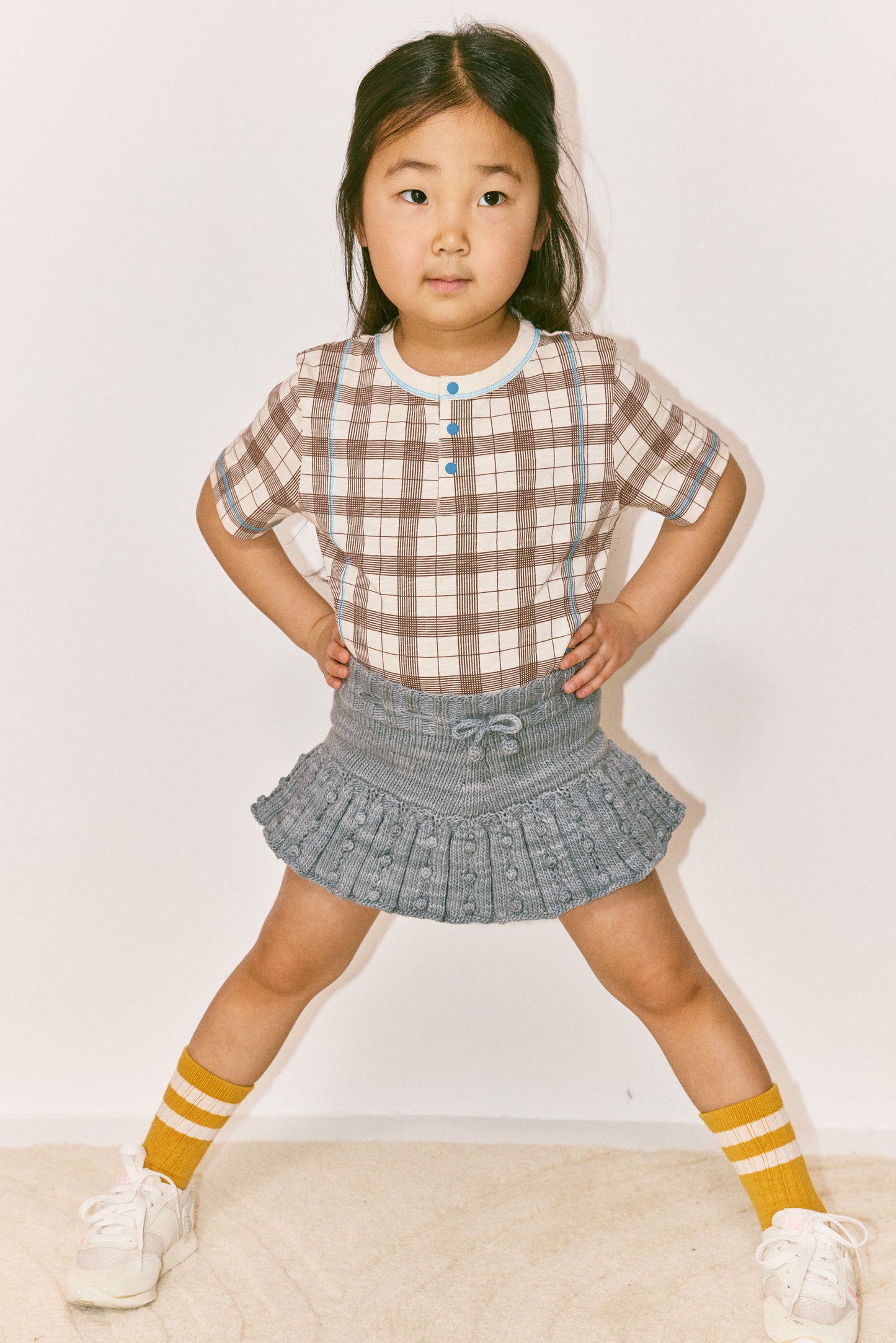 Eyelet Popcorn Skating Skirt