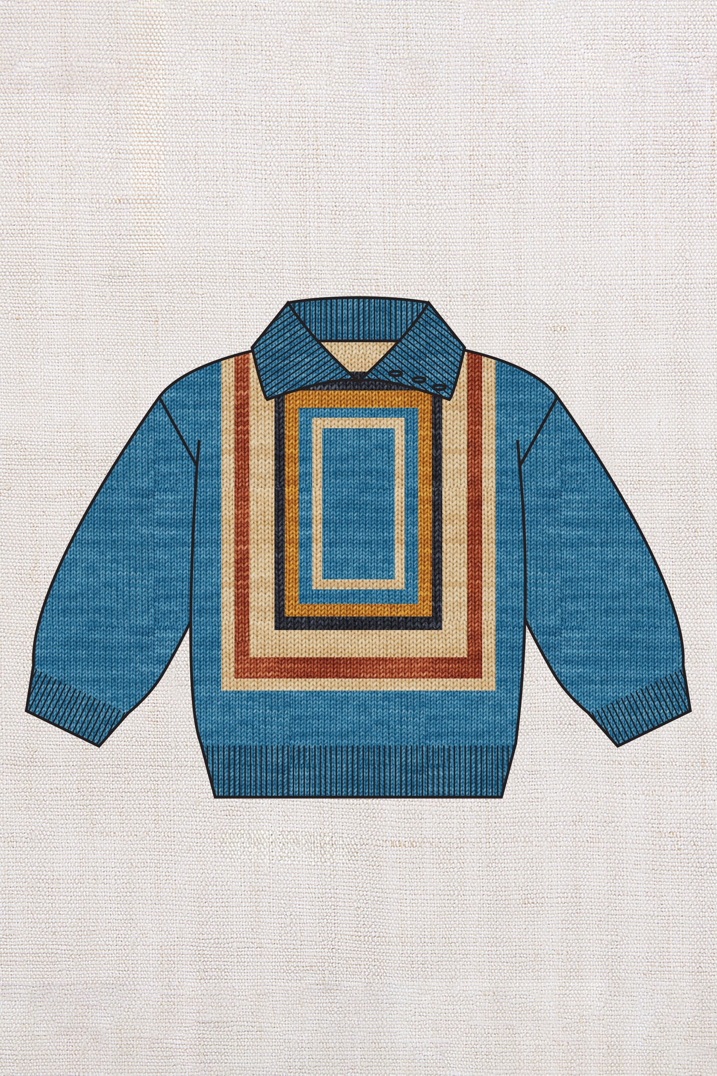 Log Cabin Sweater