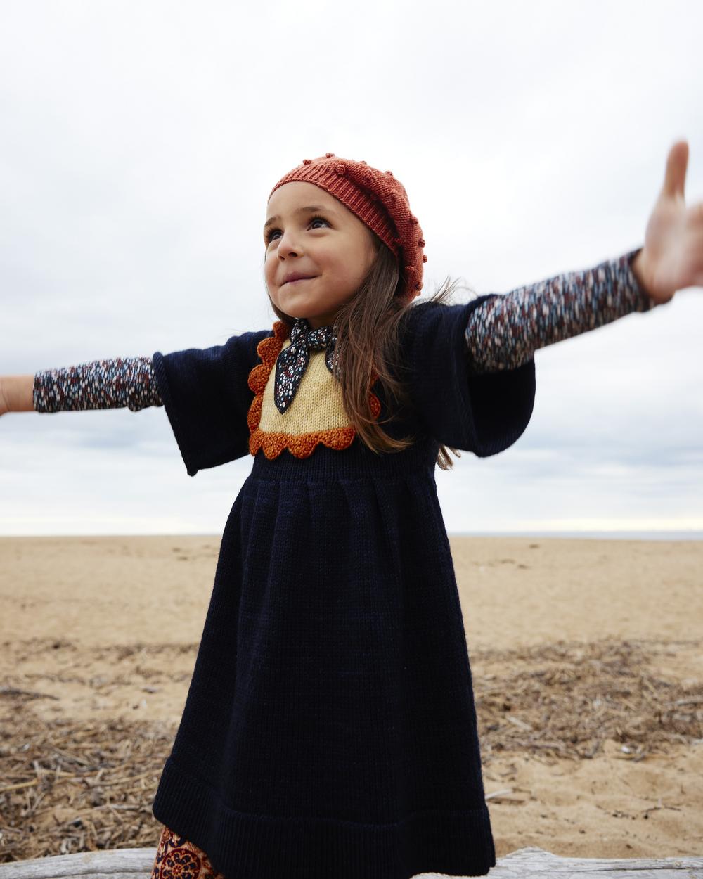 Misha and Puff Scallop Bib Dress 2-3Y - キッズ服女の子用(90cm~) Misha and Puff Scallop Bib Dress 2-3Y - キッズ服女の子用(90cm~)