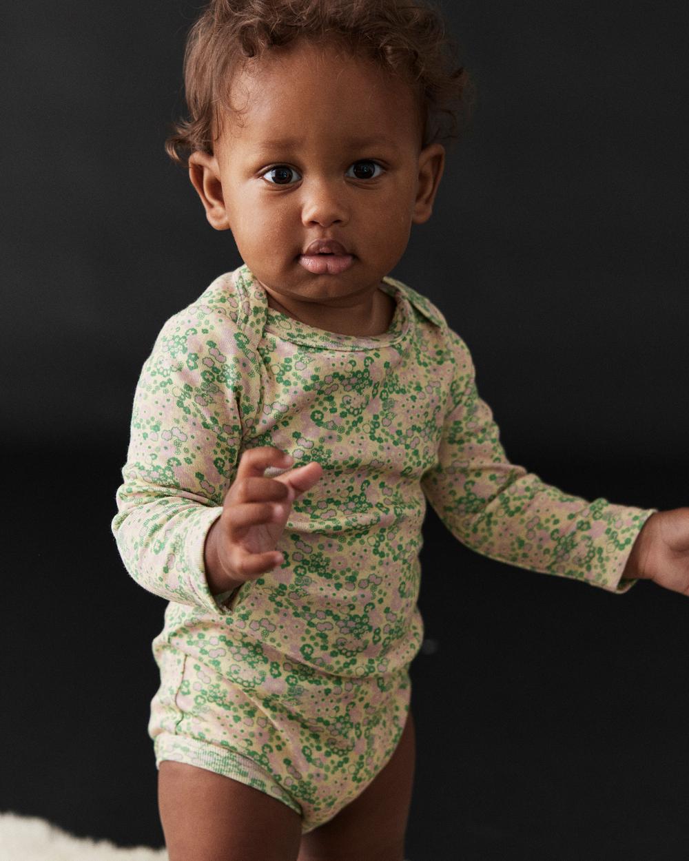 Long Sleeve Lap Onesie - Misha & Puff