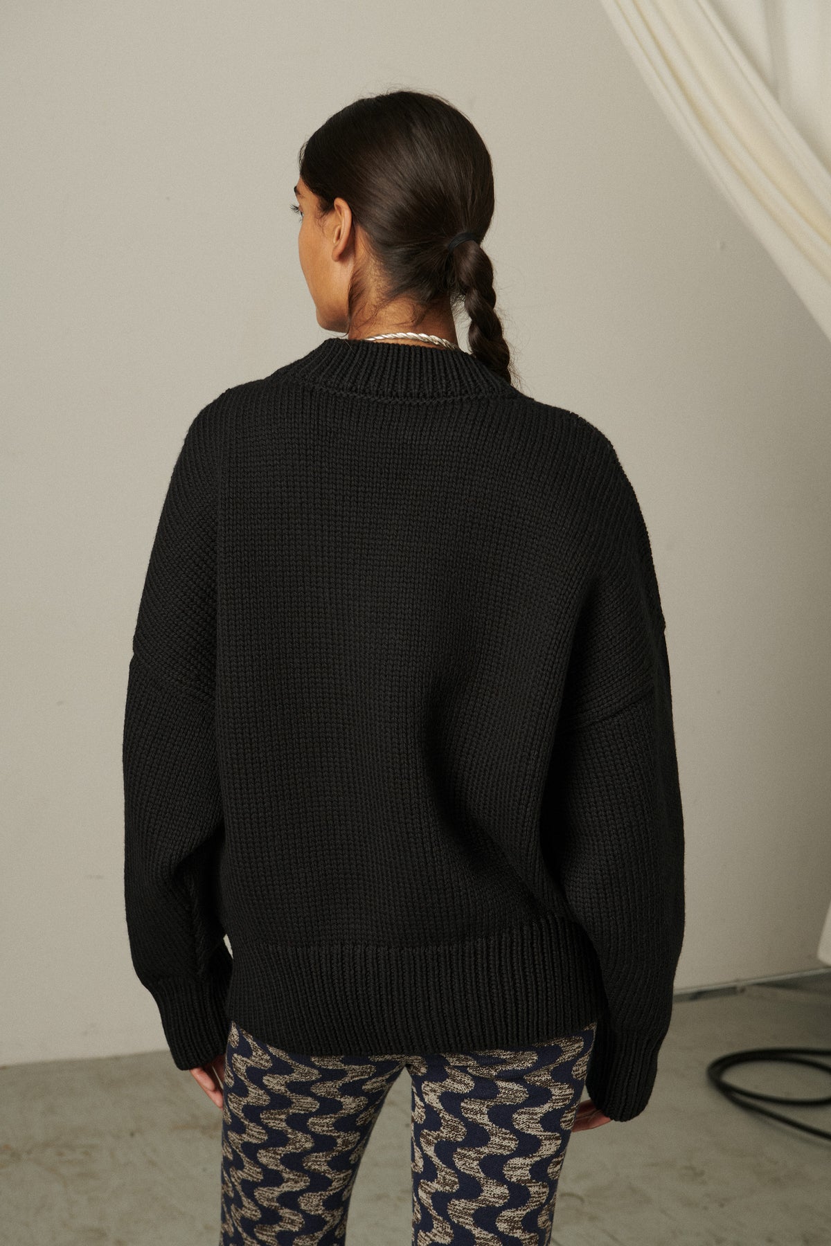 V-Neck Cardigan - Carbon