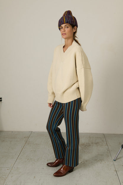 V-Neck Sweater - Mineral