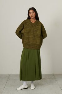 V-Neck Sweater - Nori