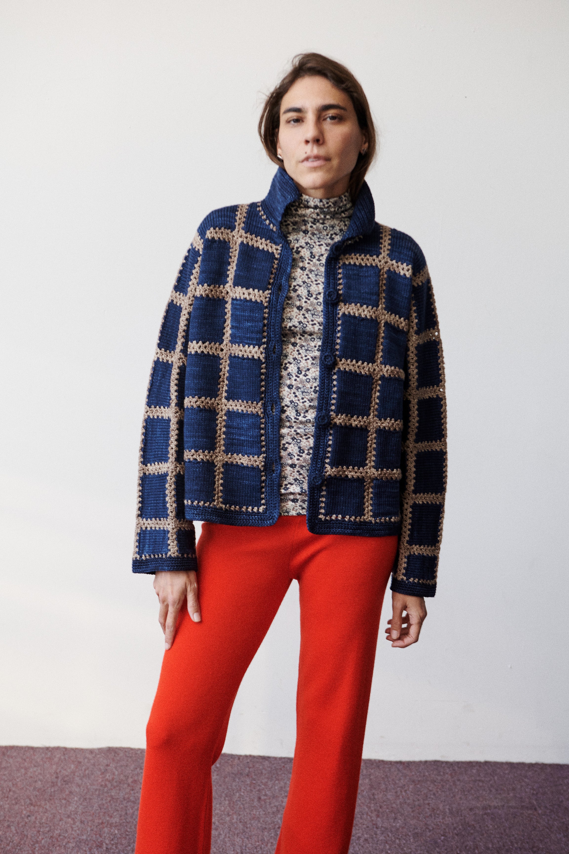 Ladder Square Cardigan – Misha & Puff