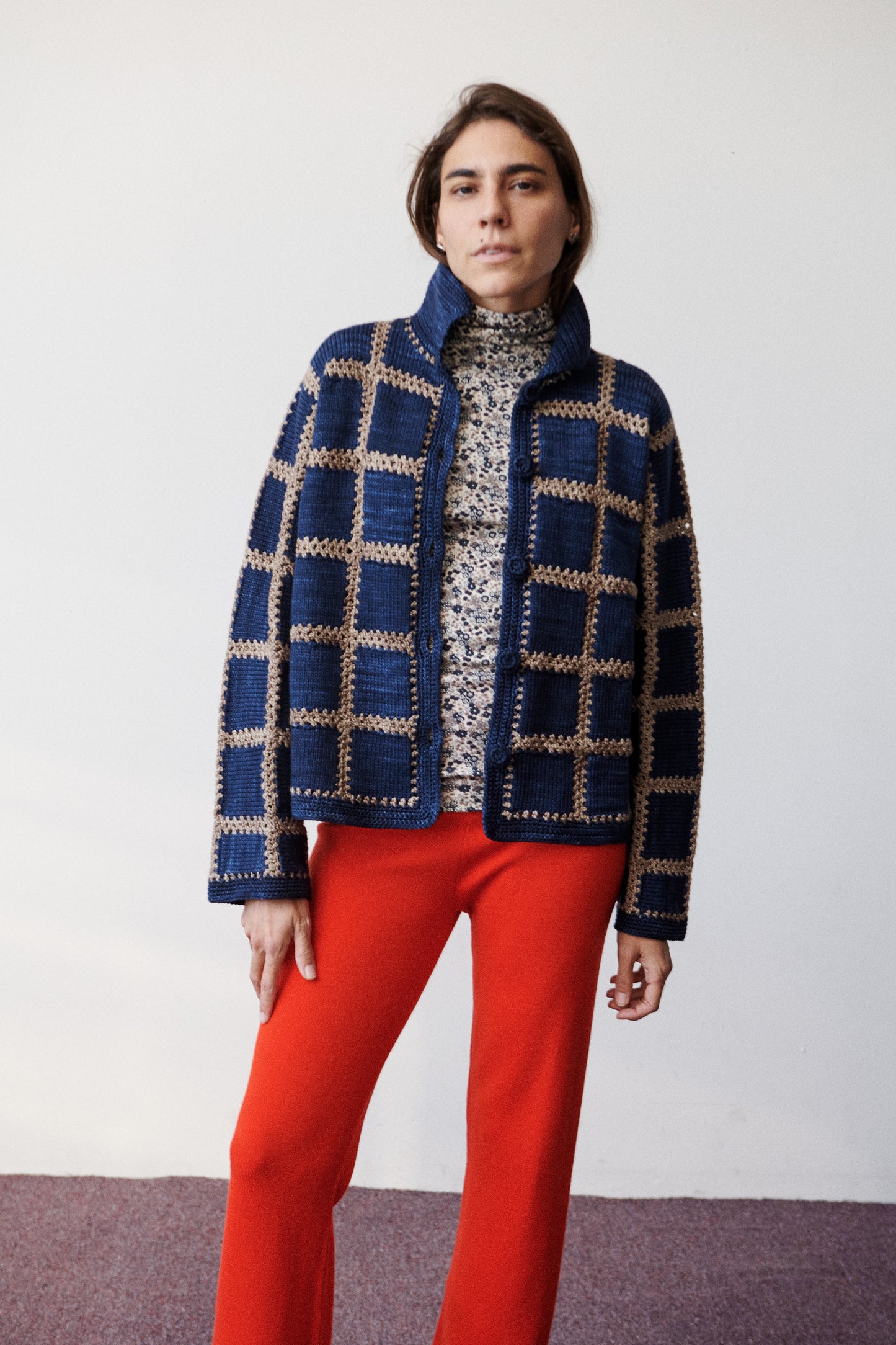 Ladder Square Cardigan