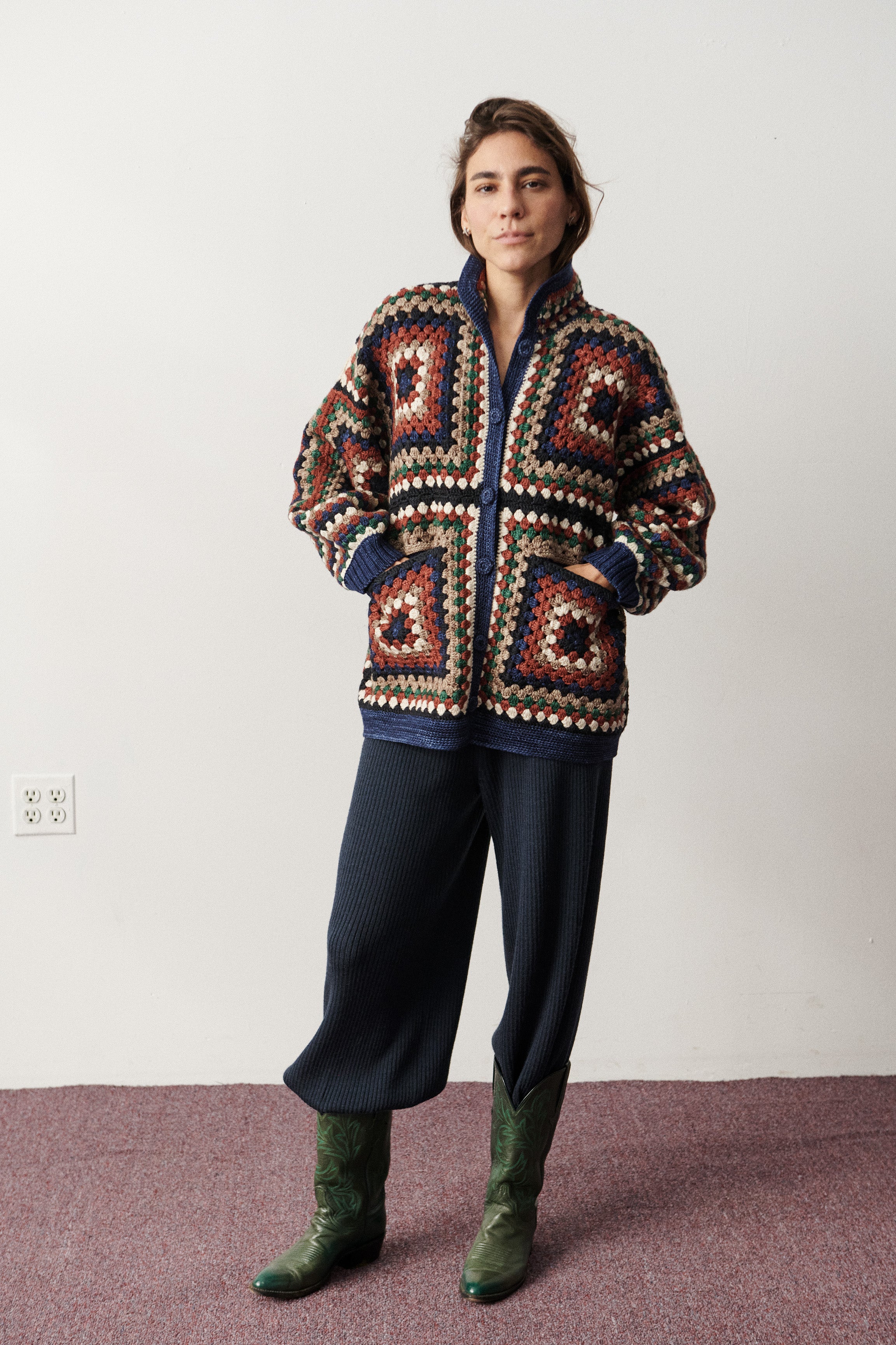 Crochet Big Square Jacket – Misha & Puff