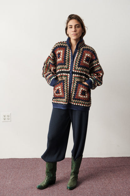 Crochet Big Square Jacket