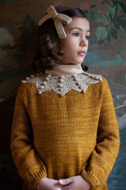 Placed Popcorn Dress