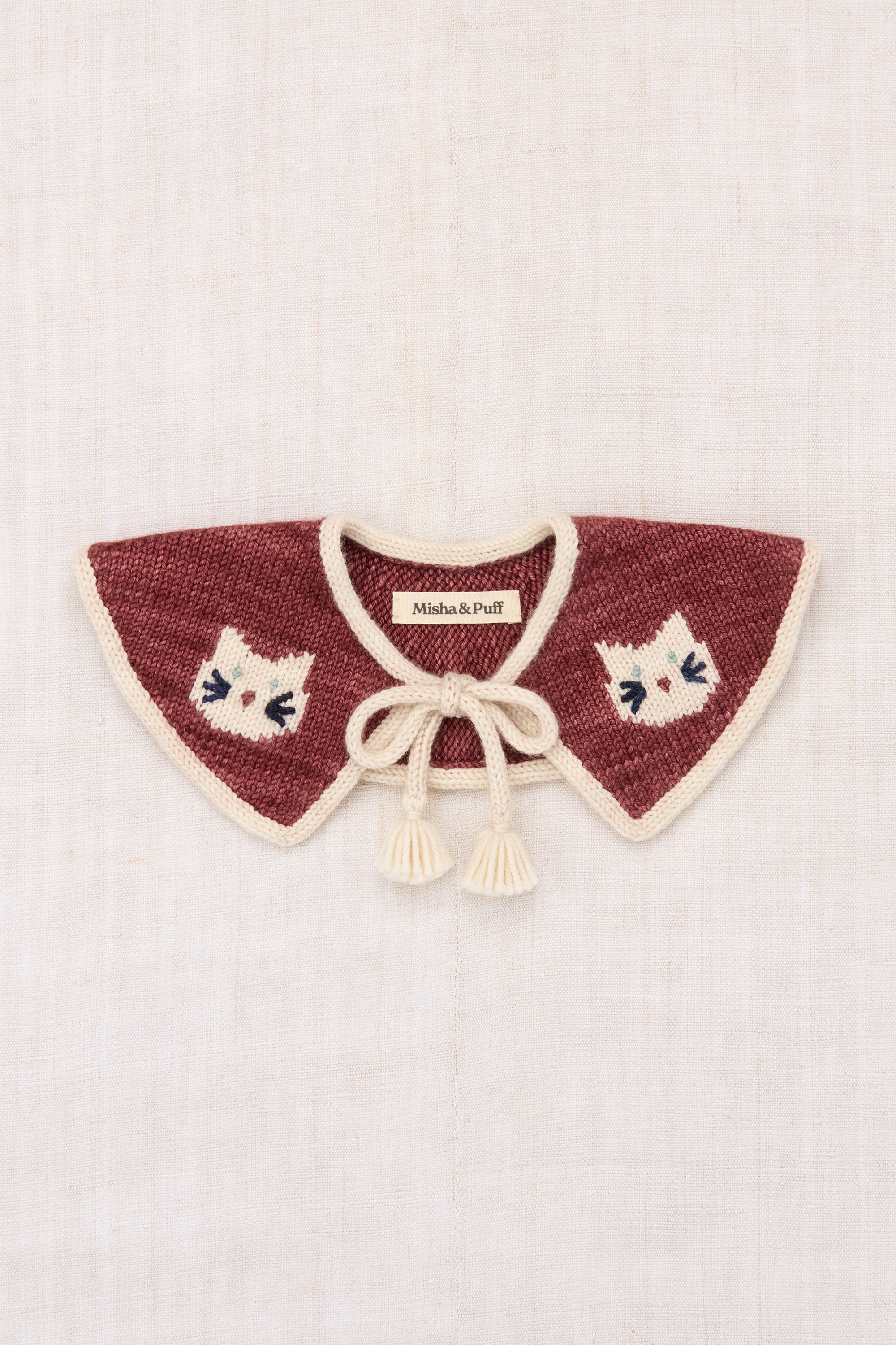 さ*ち様 Misha and Puff 4YMadder Root Cat & Kitten Collar – Misha & Puff