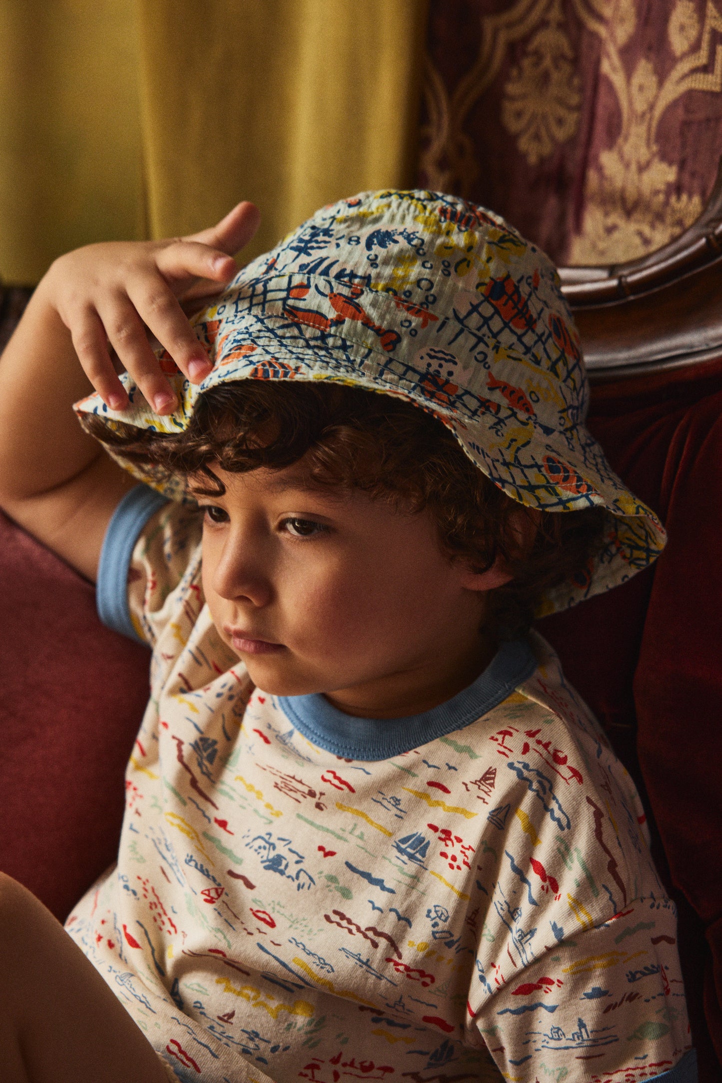 Seersucker Bucket Hat