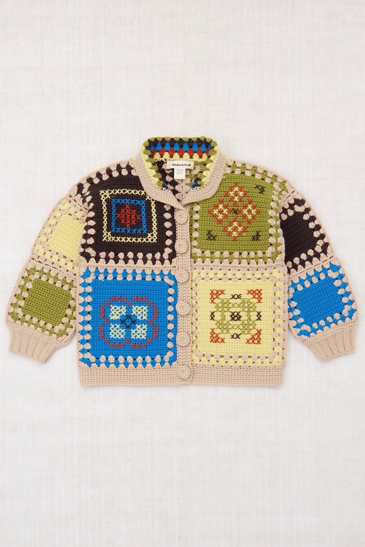 Cross Stitch Crochet Jacket – Misha & Puff