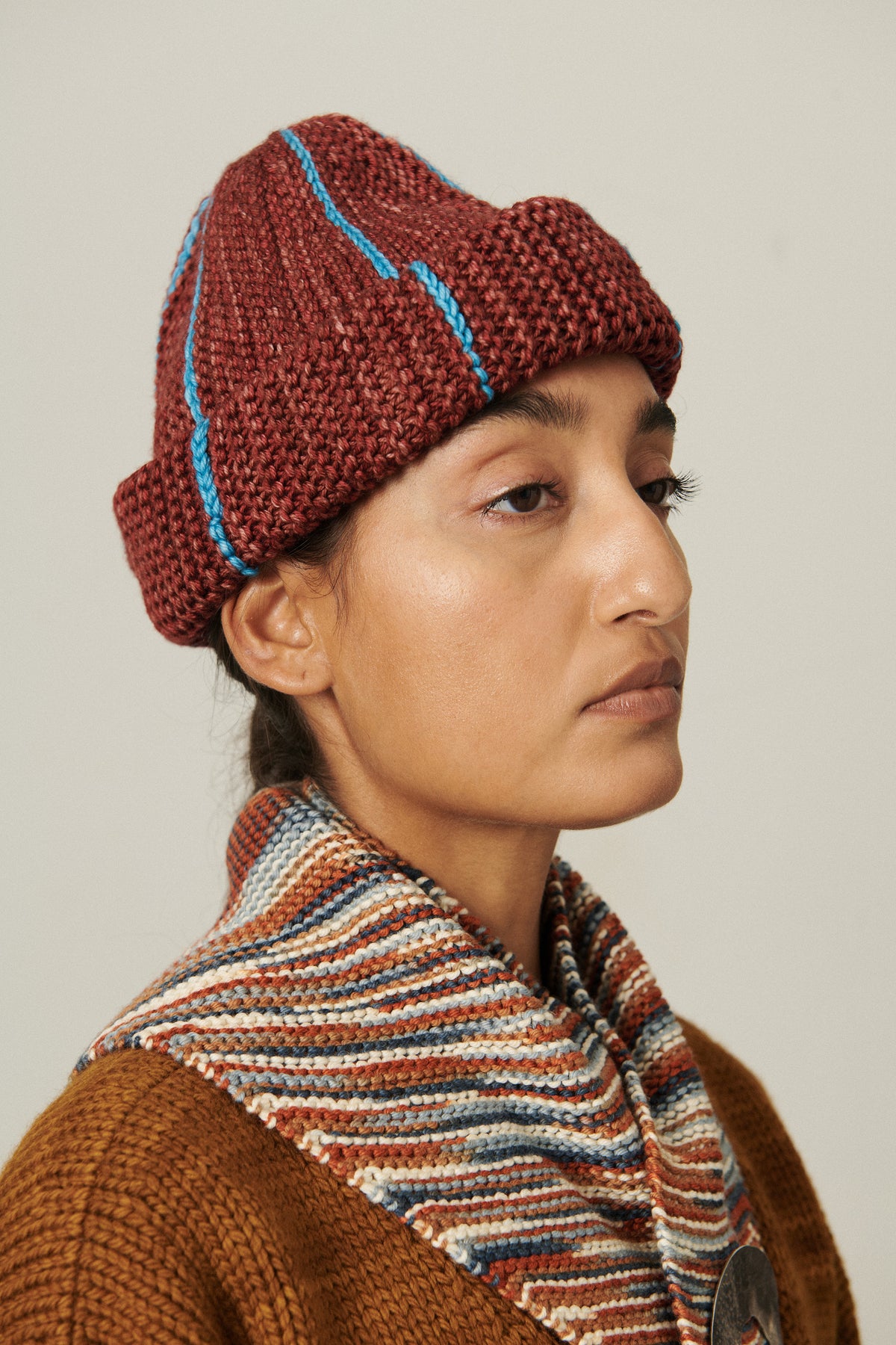 Woodstack Hat - Cranberry Marl