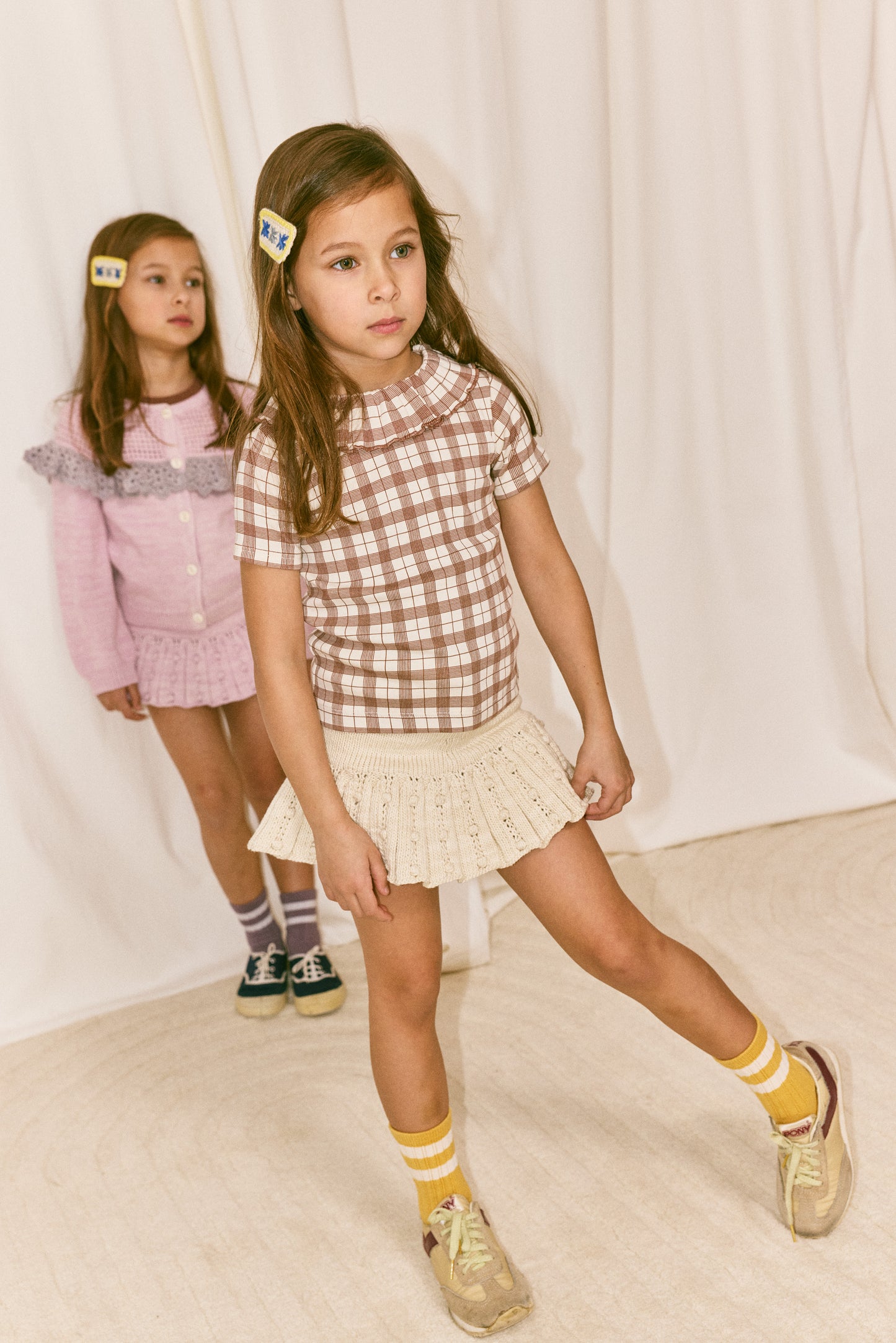 Eyelet Popcorn Skating Skirt