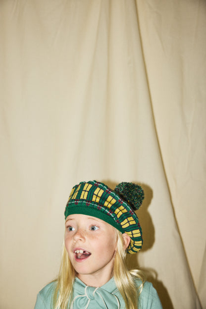 Window Plaid Beret