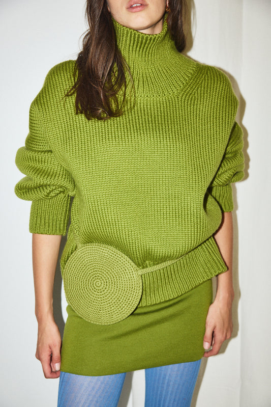 Small Moon Crochet Bag